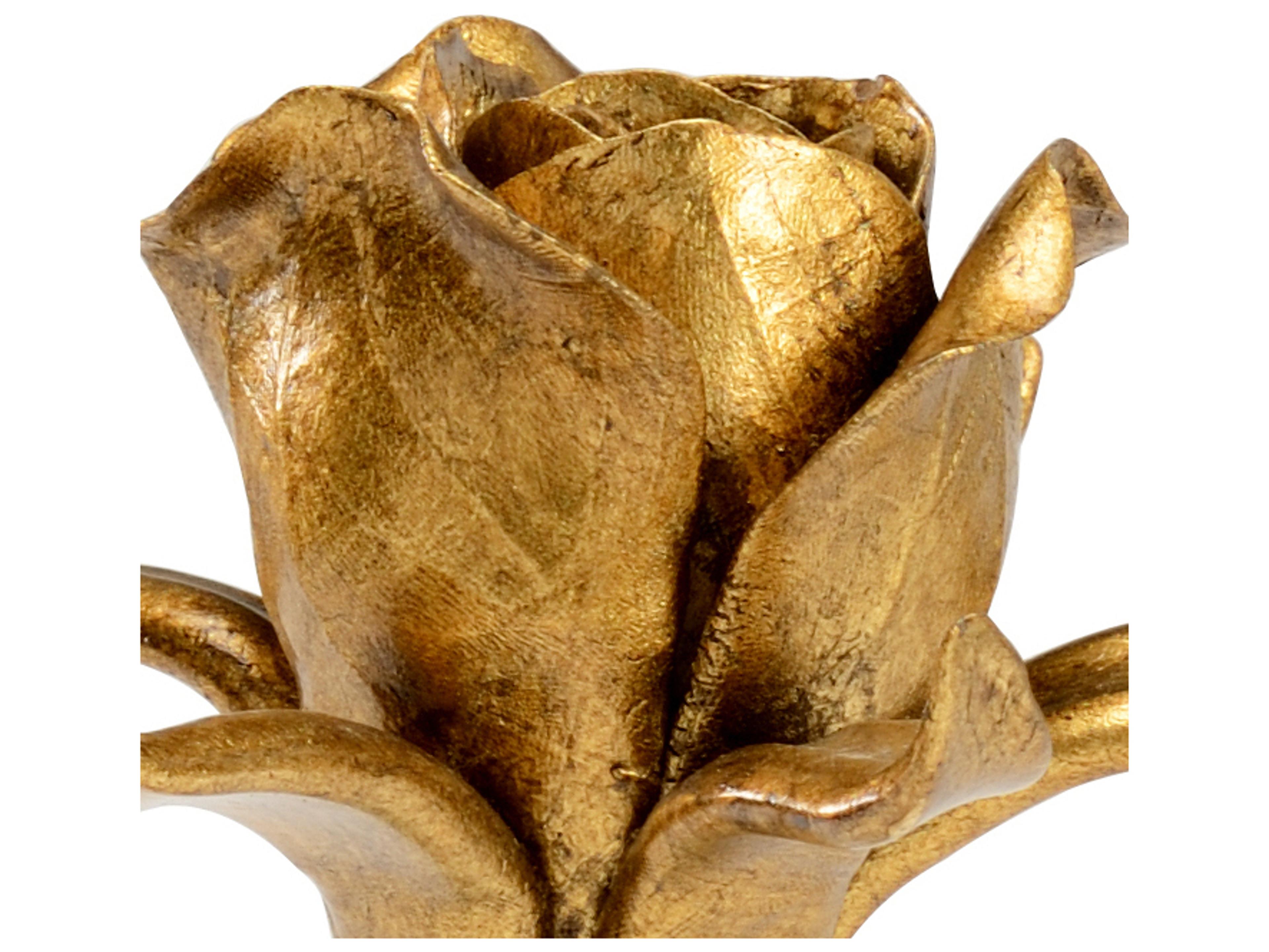 Chelsea House Small Rose On Stand - Gold