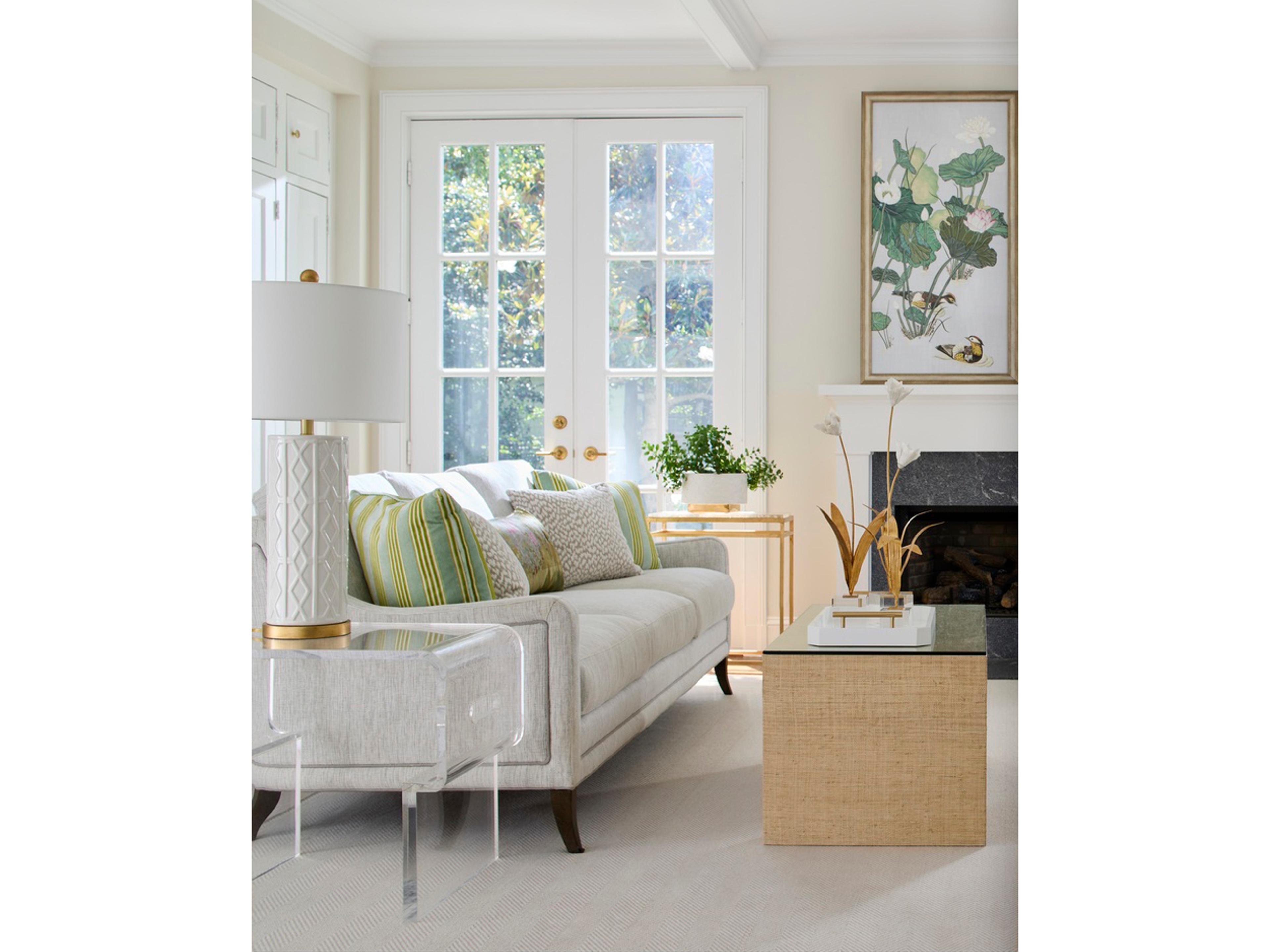 Chelsea House Antique Gold Leaf / White Glaze Tulip Sculpture