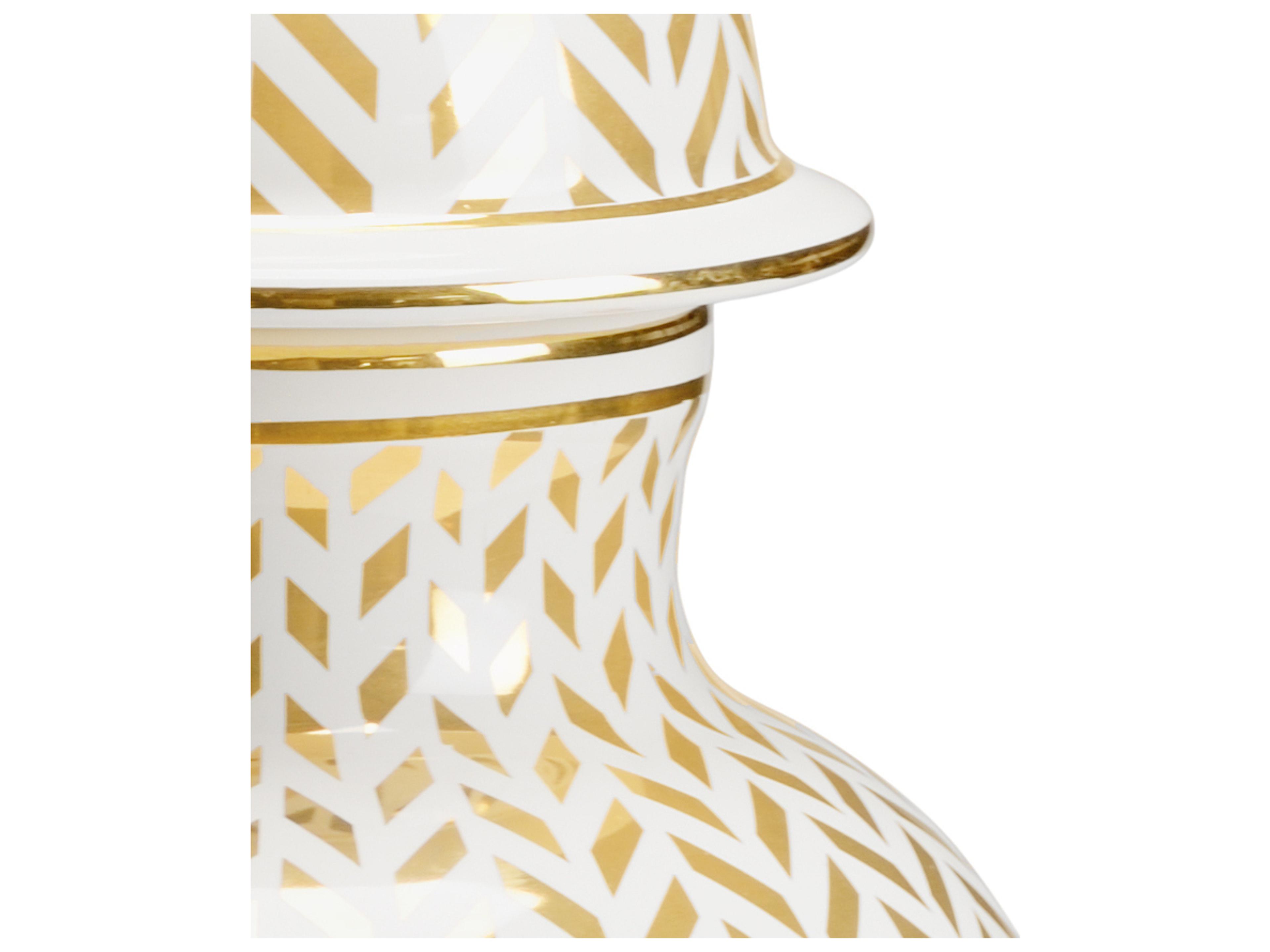 Chelsea House Claire Bell Herringbone Vase - Gold