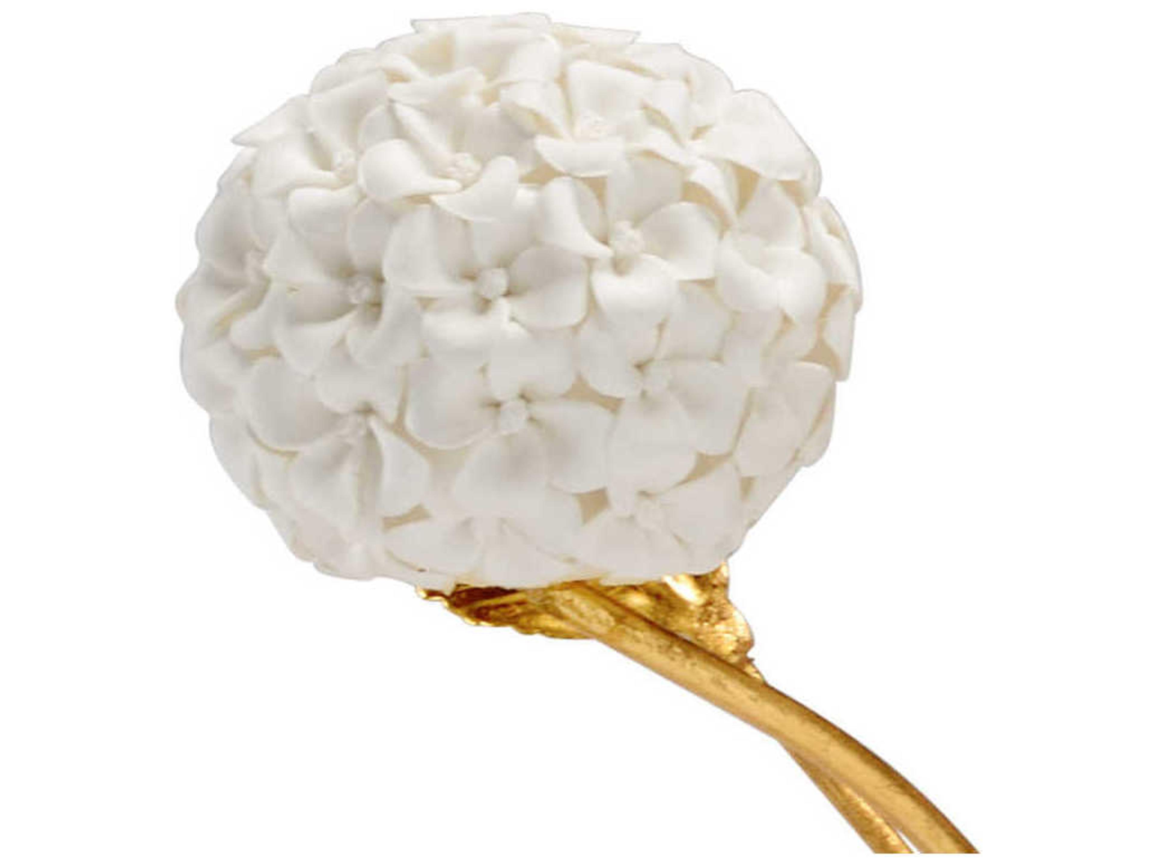 Chelsea House Antique Gold / White Glaze 15" High Sculpture