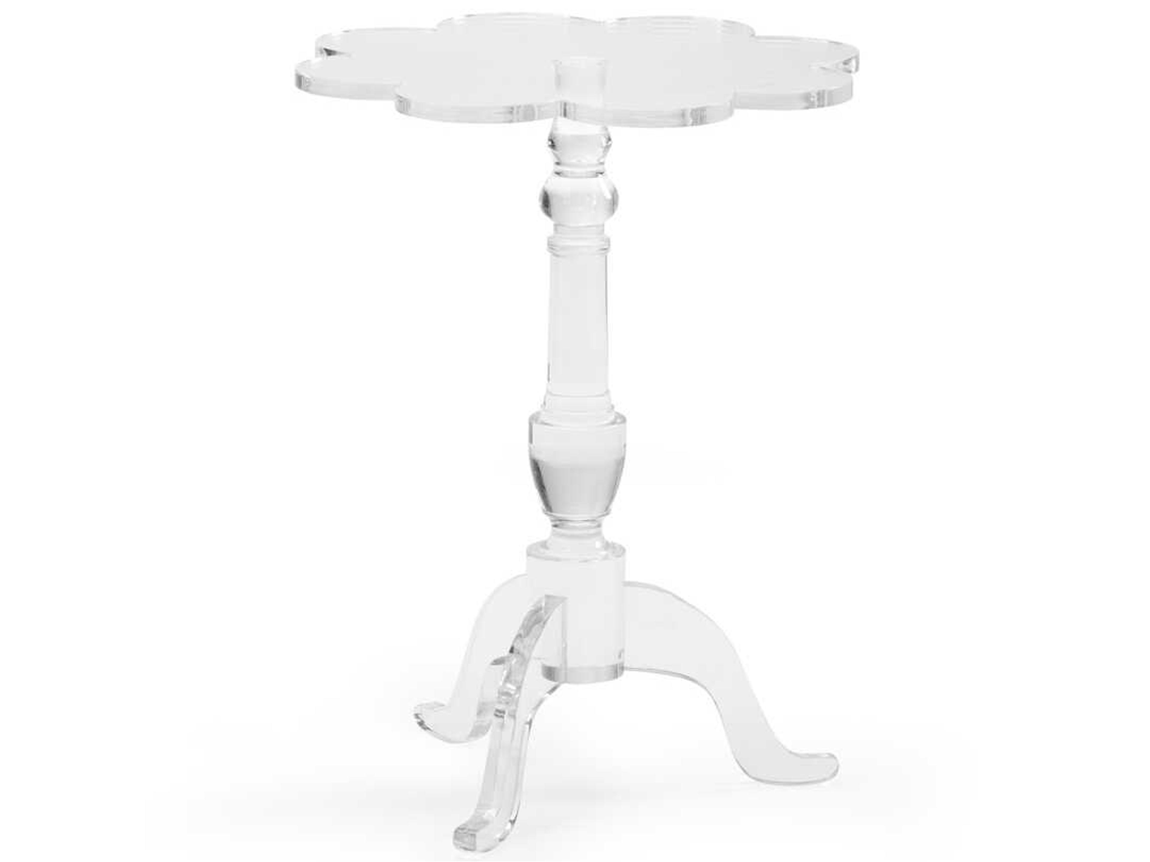 Plastic Clear End Table