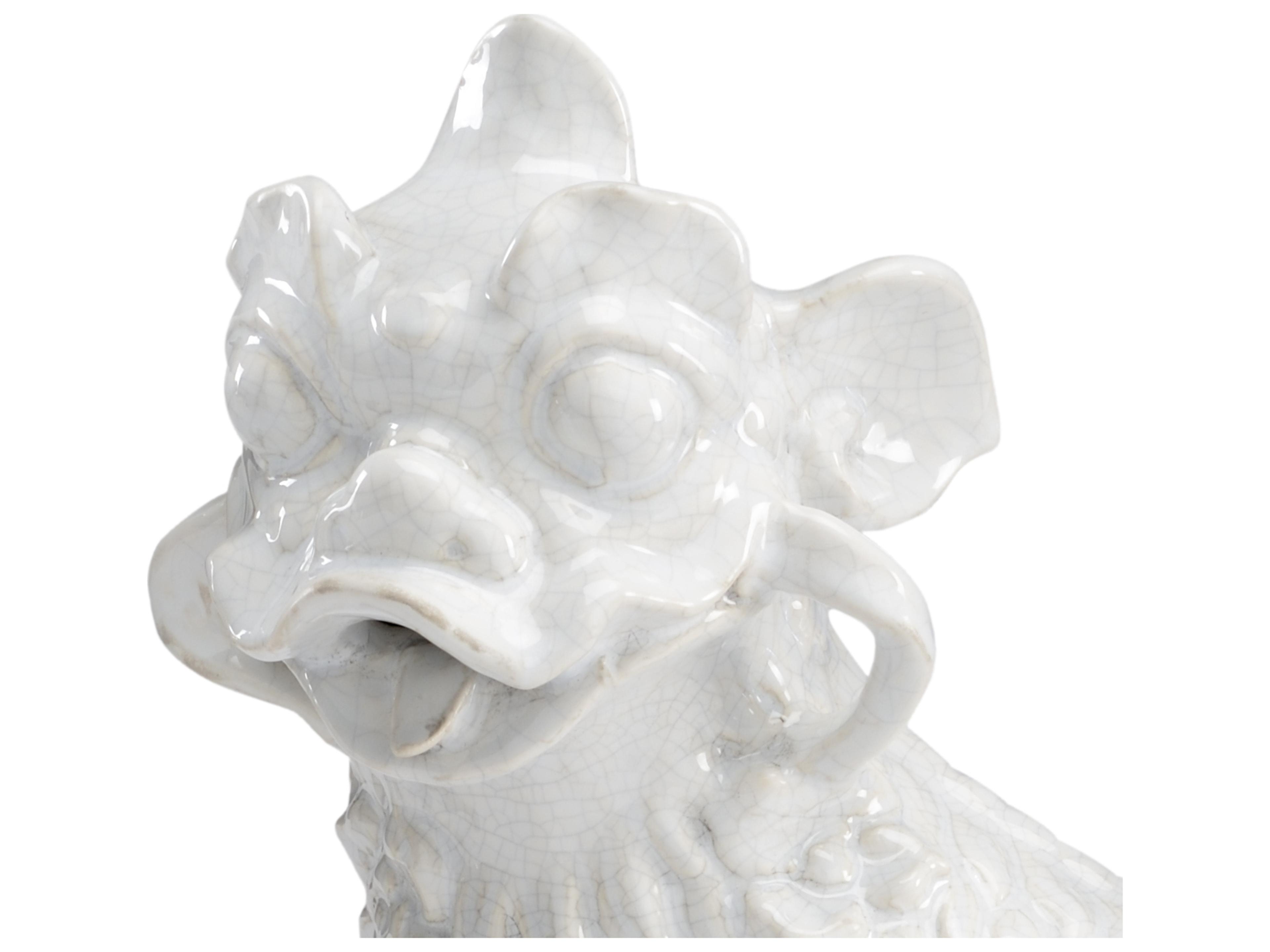 Chelsea House Bradshaw Orrell White Chinese Dogs