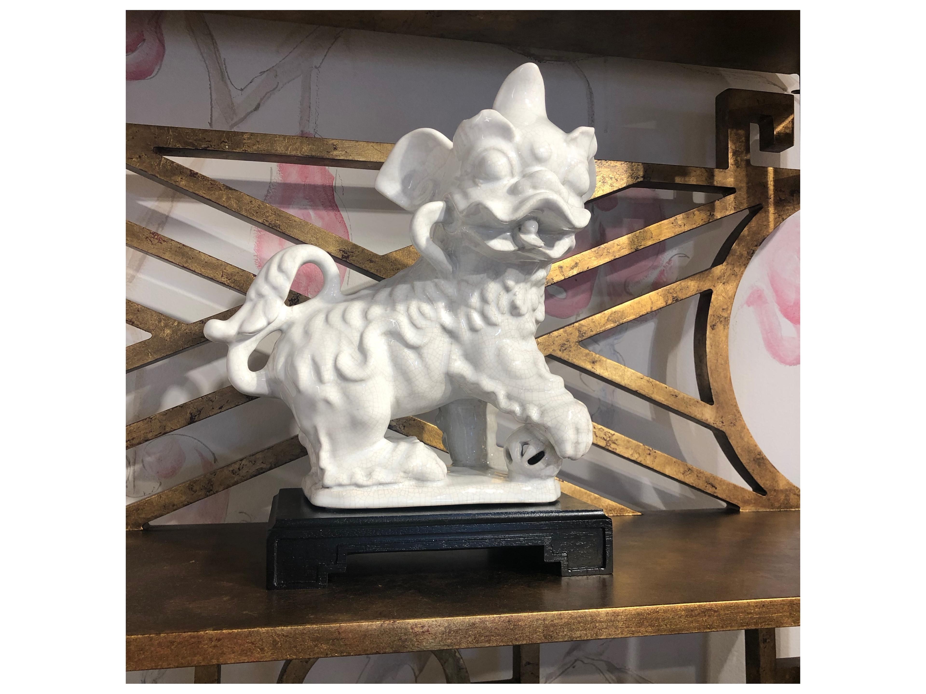 Chelsea House Bradshaw Orrell White Chinese Dogs