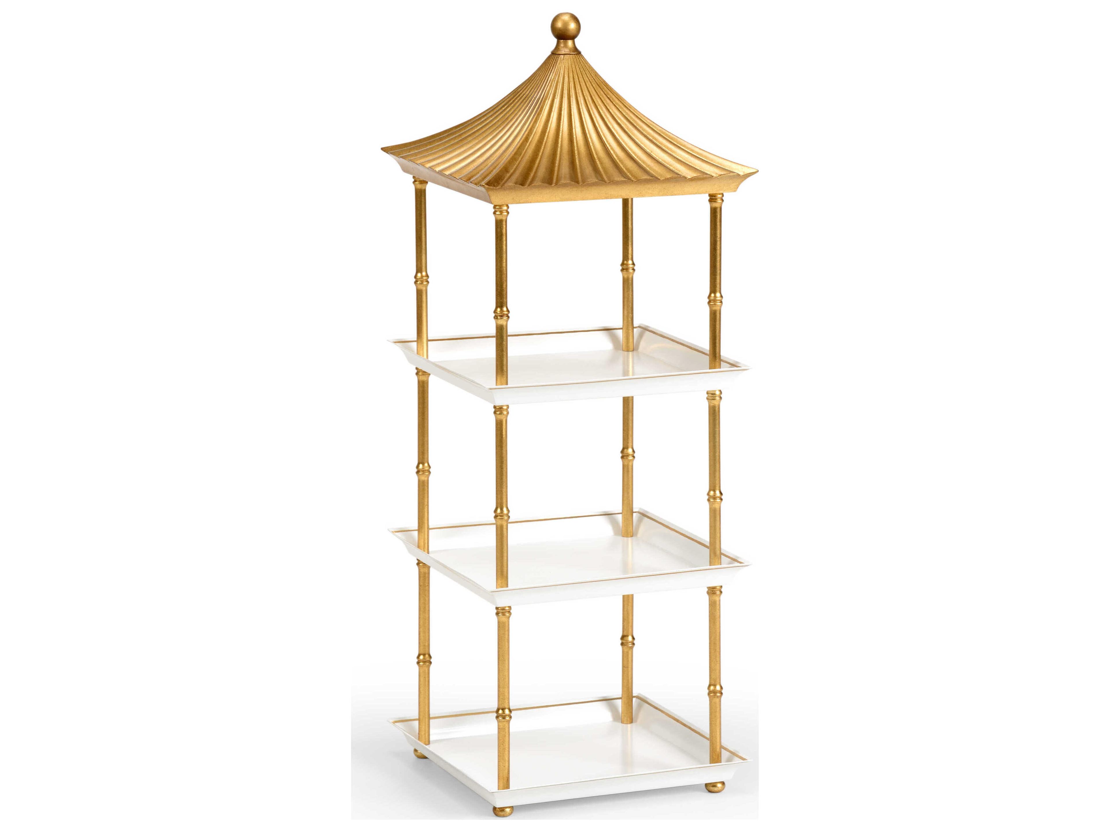 Bradshaw Orrell Pagoda Shelf - Gold