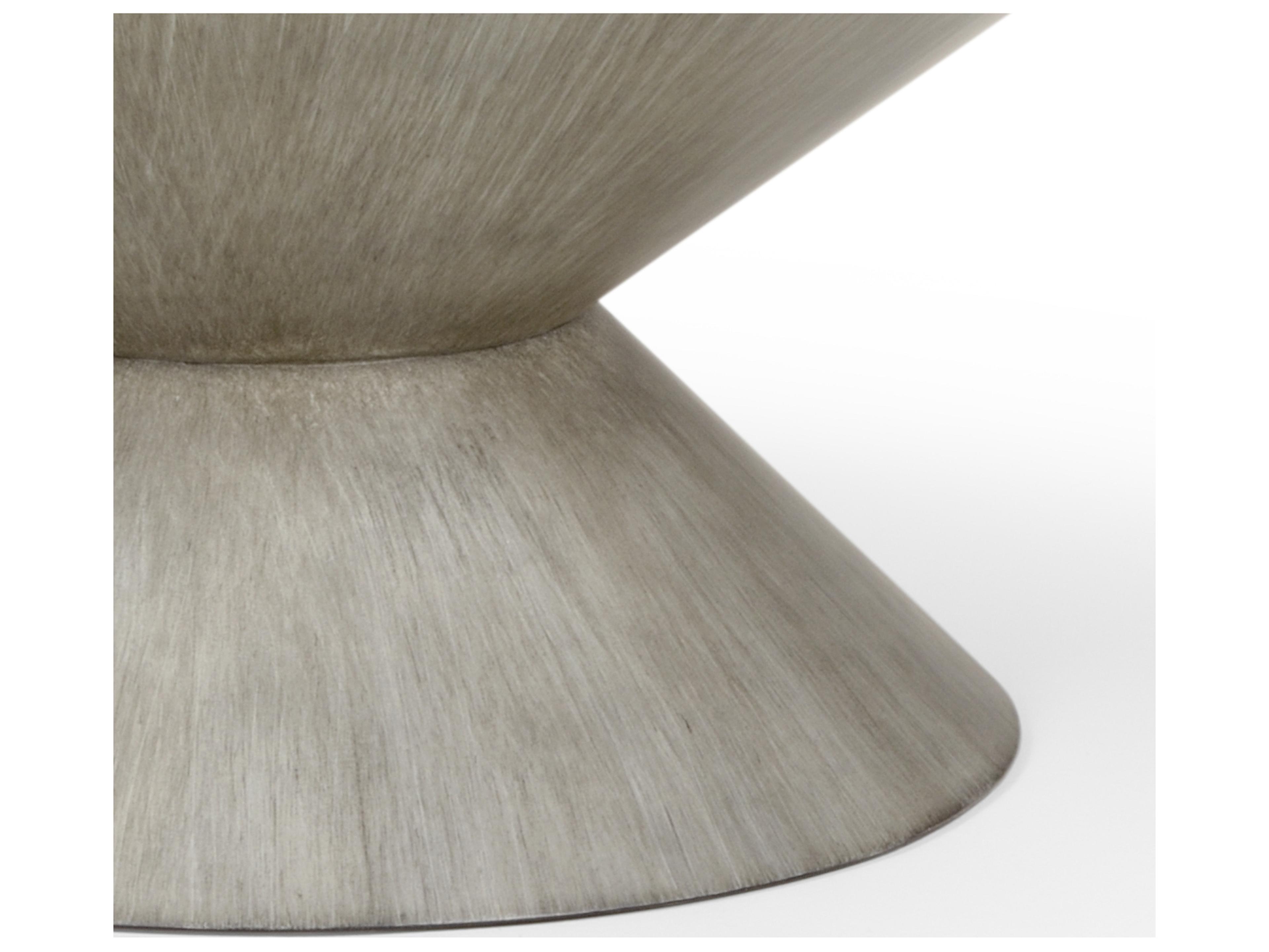 Chelsea House Bradshaw Orrell N. Y. Round Glass Gray Gold Coffee Table