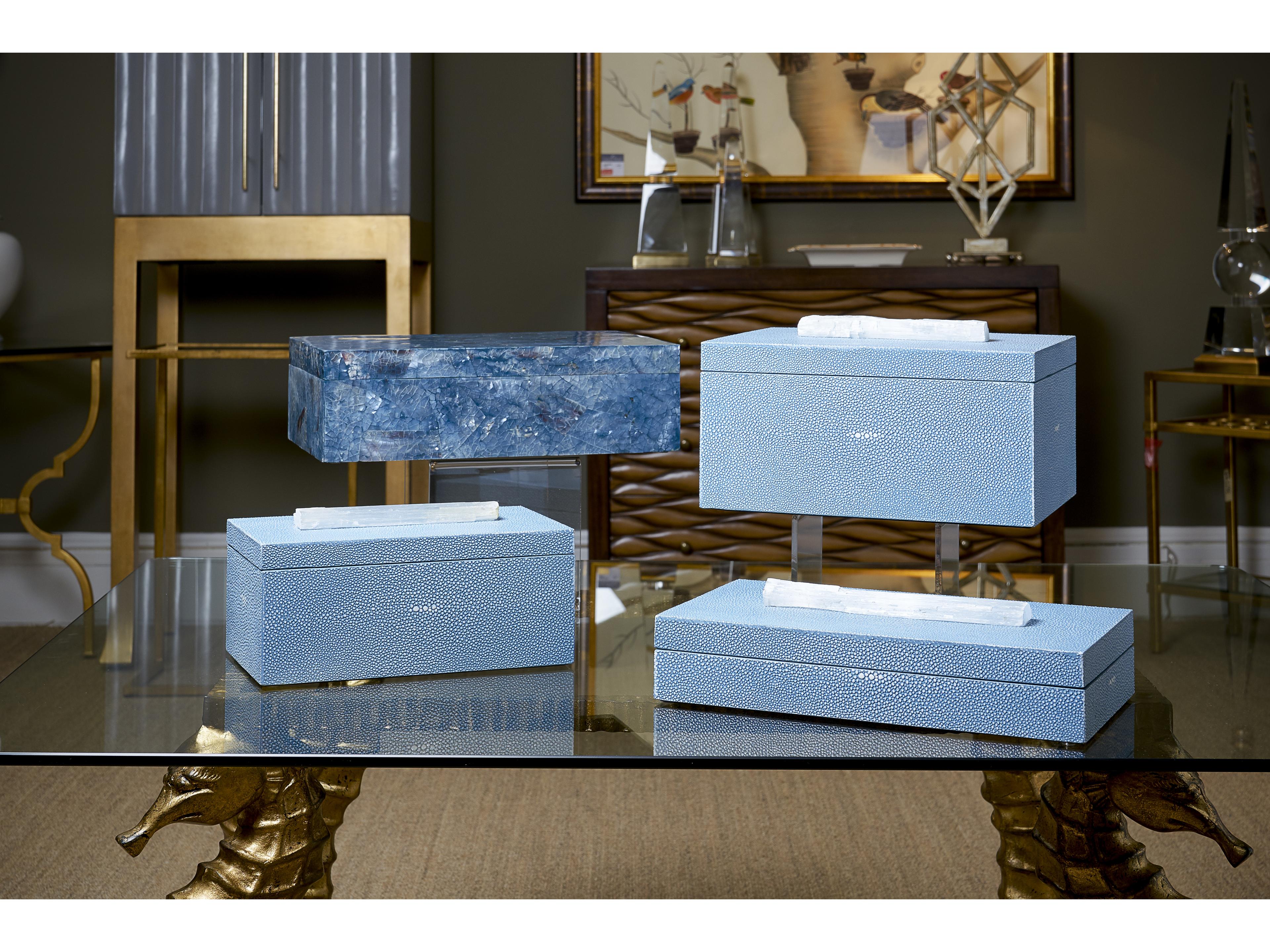 Chelsea House Blue Hammer Shell Box