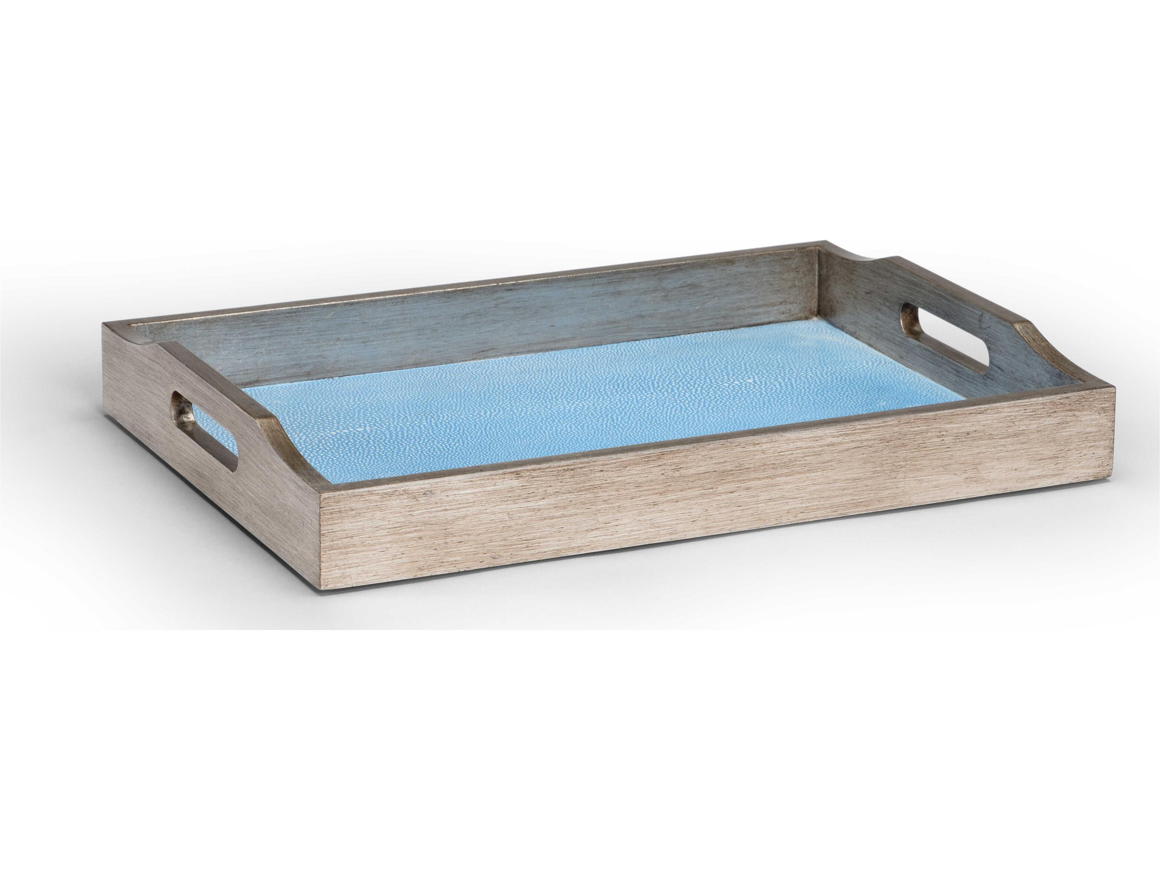 Small Blue Shagreen Tray