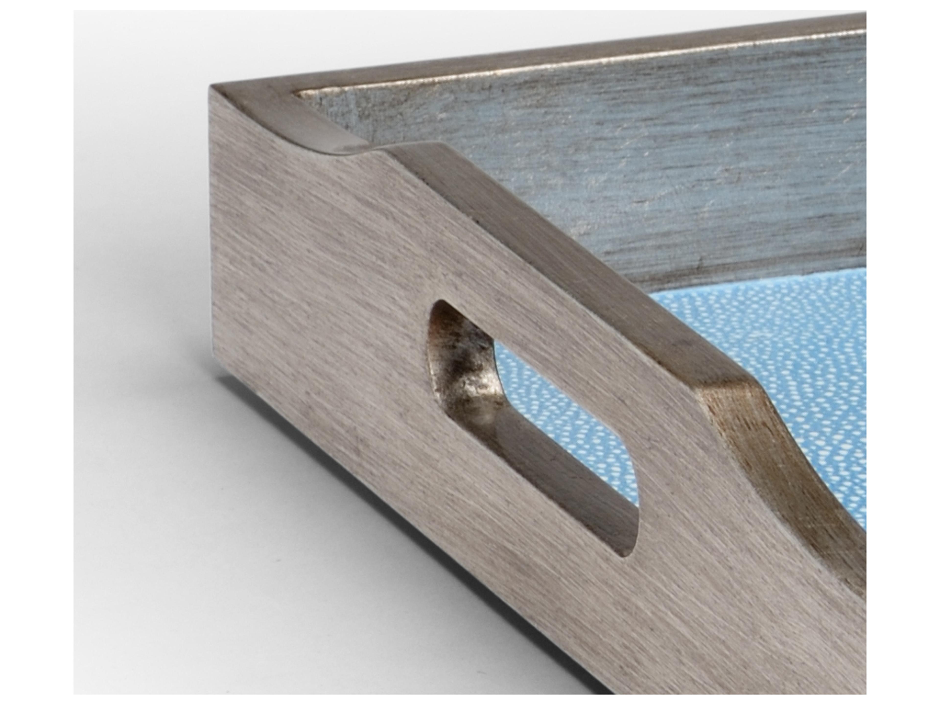 Chelsea House Small Blue Shagreen Tray