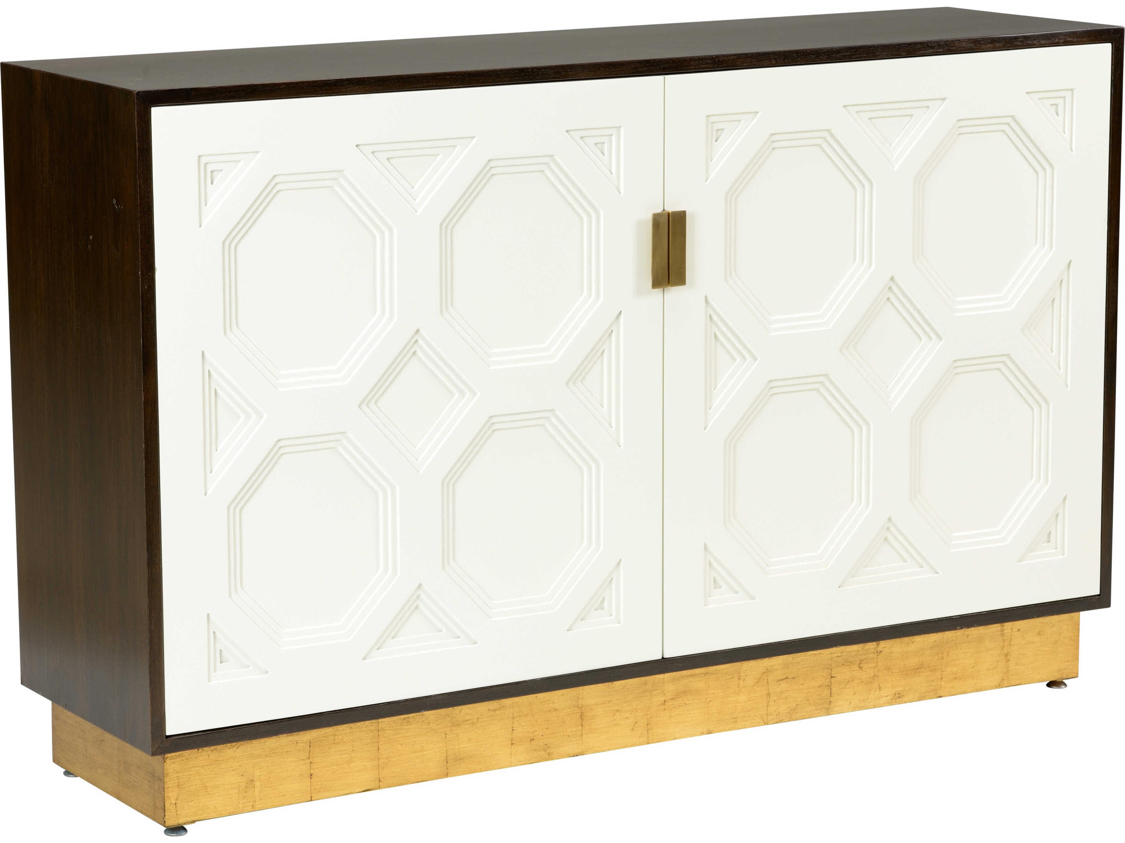 Bradshaw Orrell White Brown Solid Wood Accent Chest