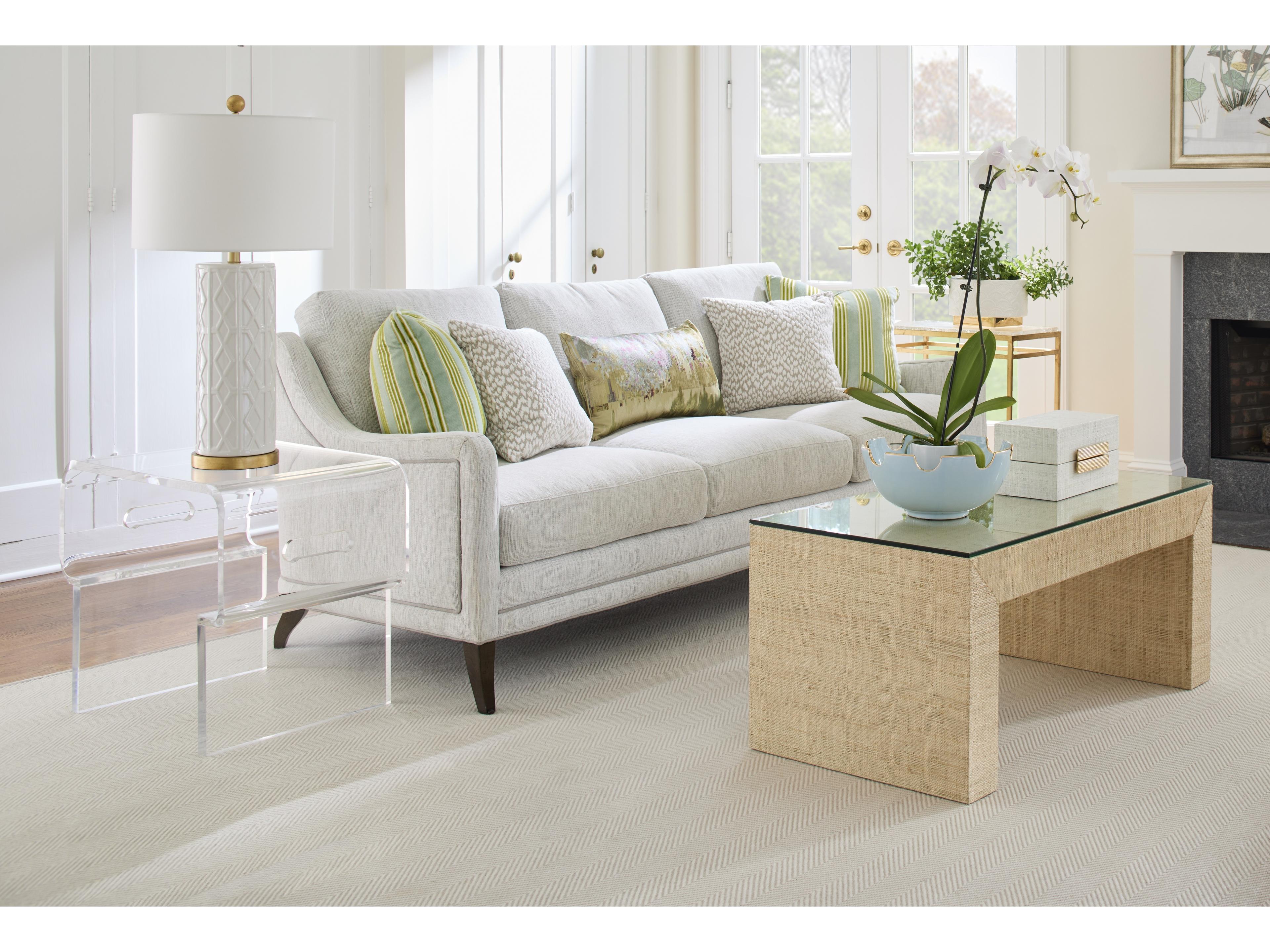 Chelsea House Seed Glass Rectangular Side Table - Gold