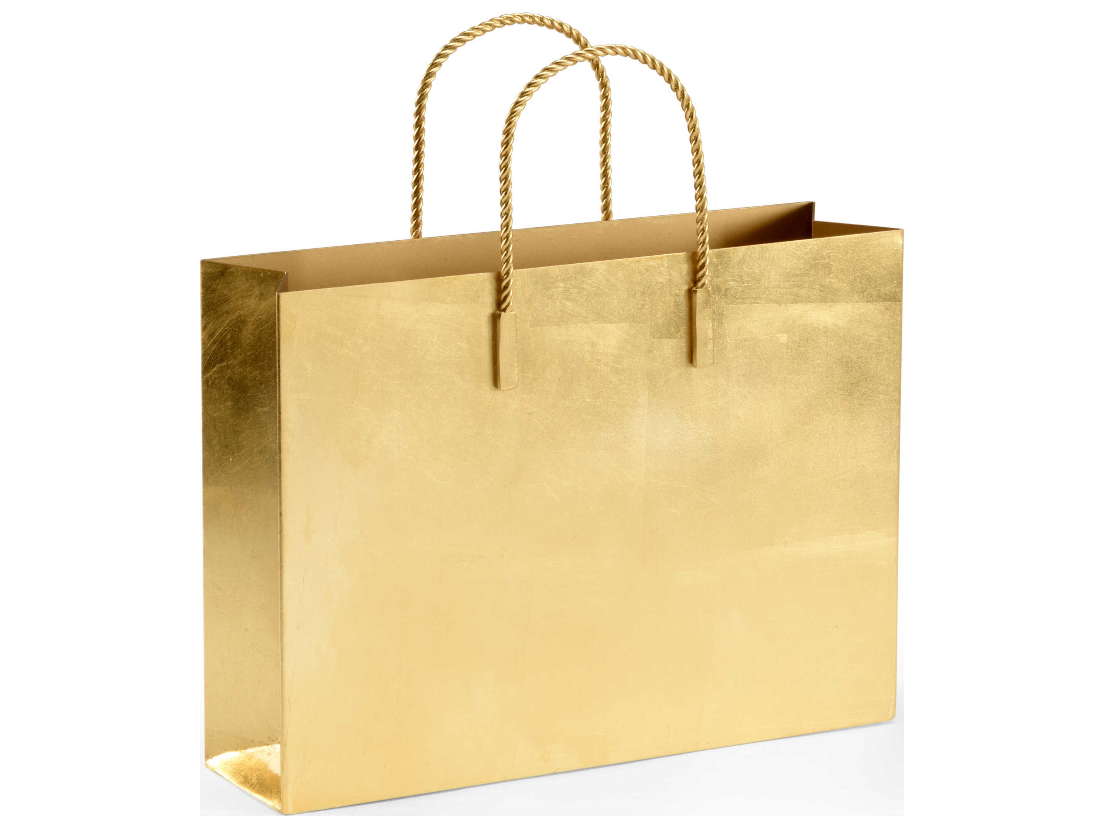 Jamie Merida Gold Chic Tote Magazine Rack