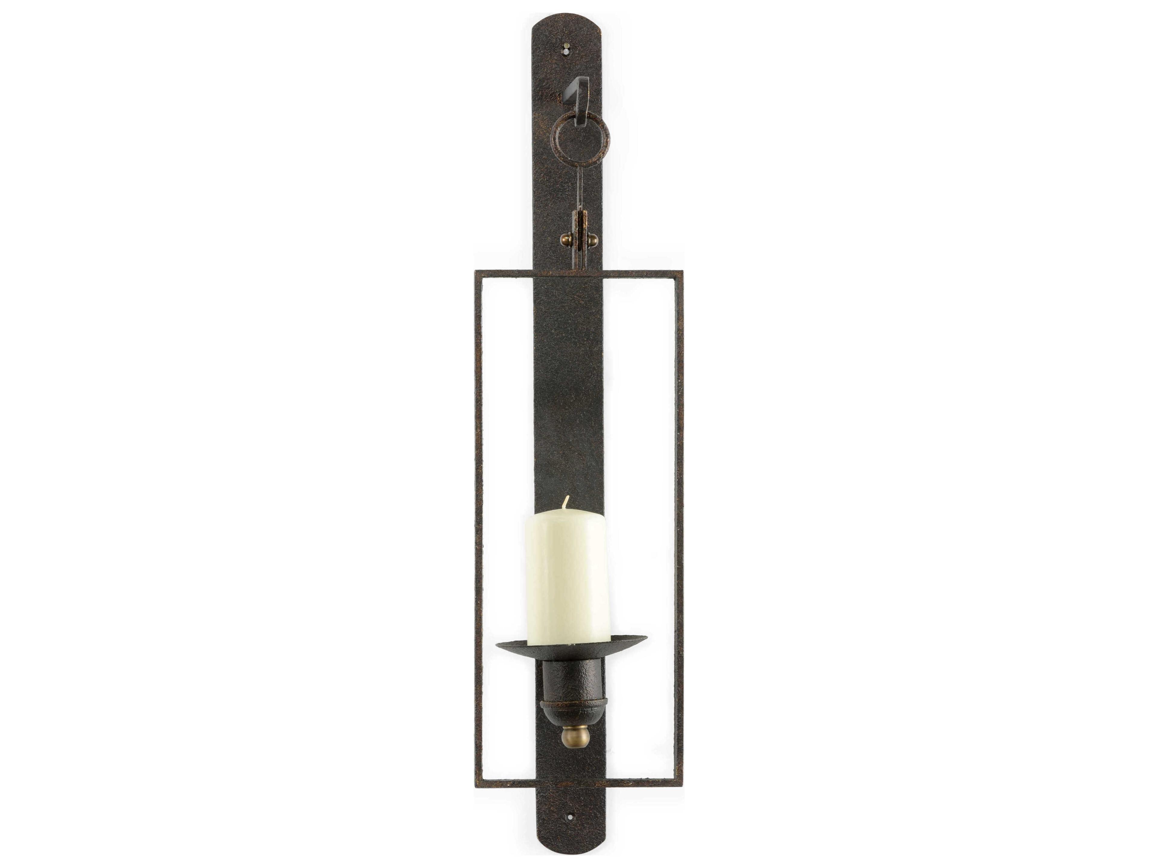 Pam Cain Brown Bronze Wall Sconce