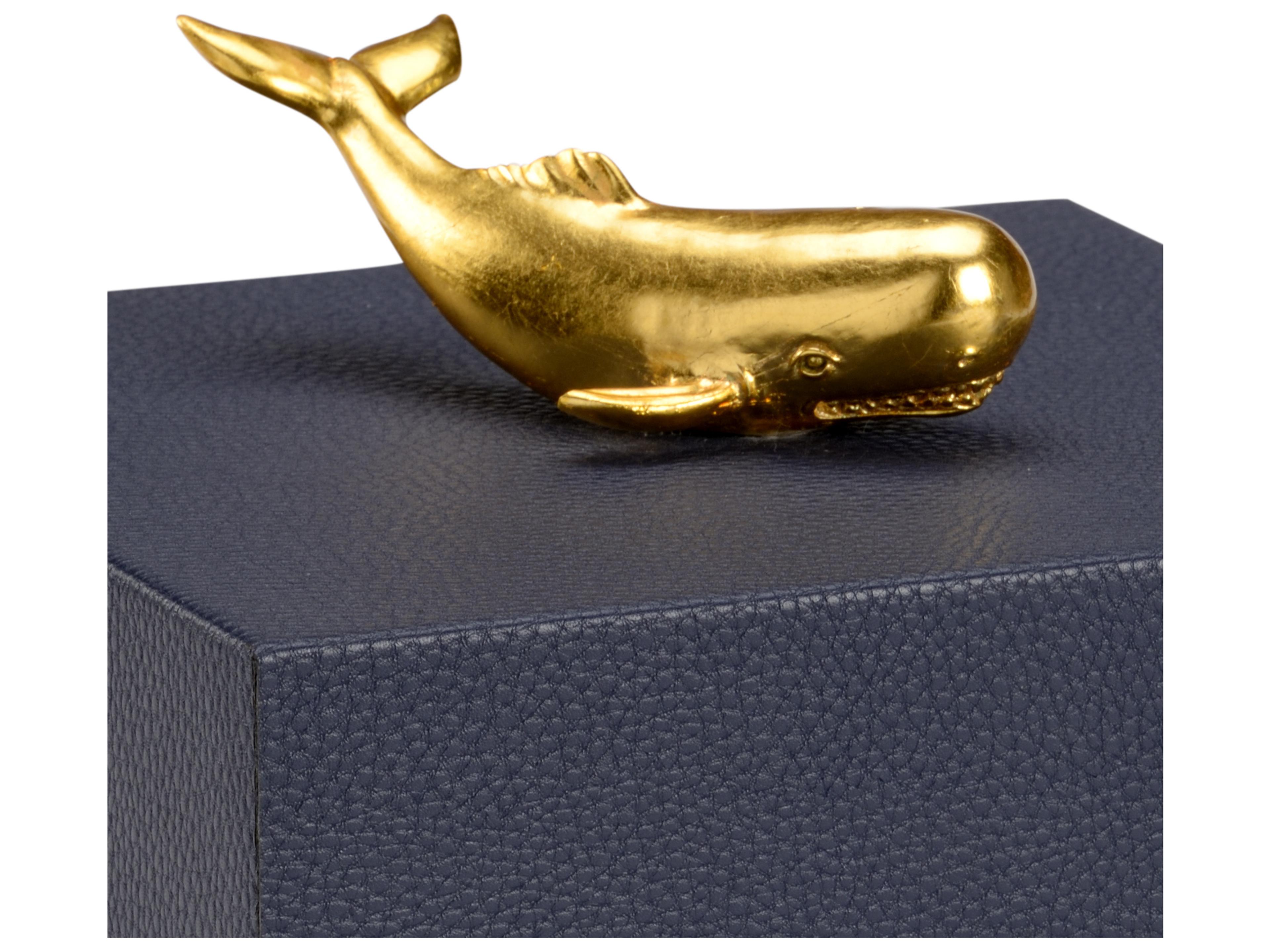 Chelsea House Pam Cain William Whale Box - Navy