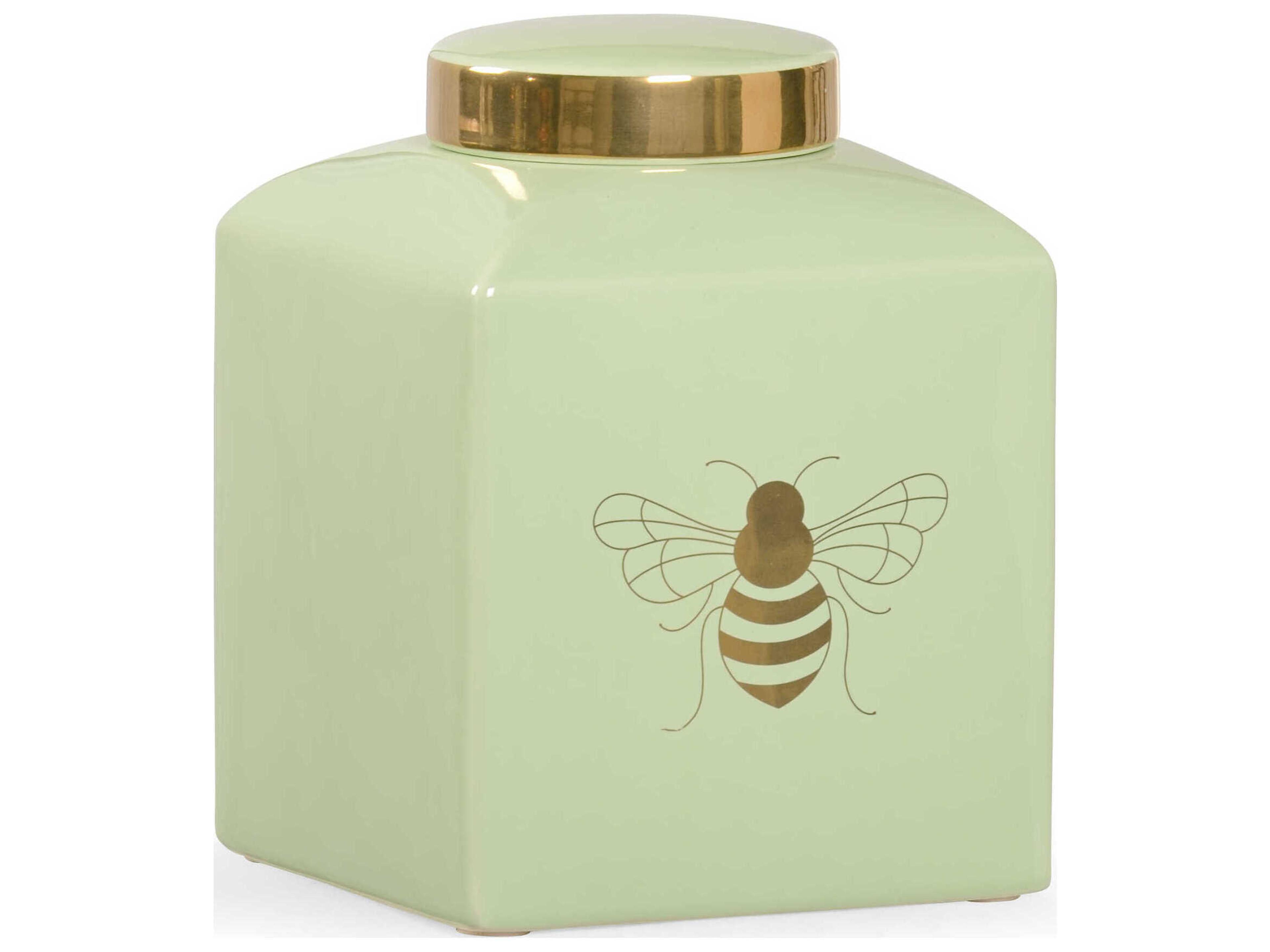 Shayla Copas Bee Gracious Ginger Jar - Pistachio