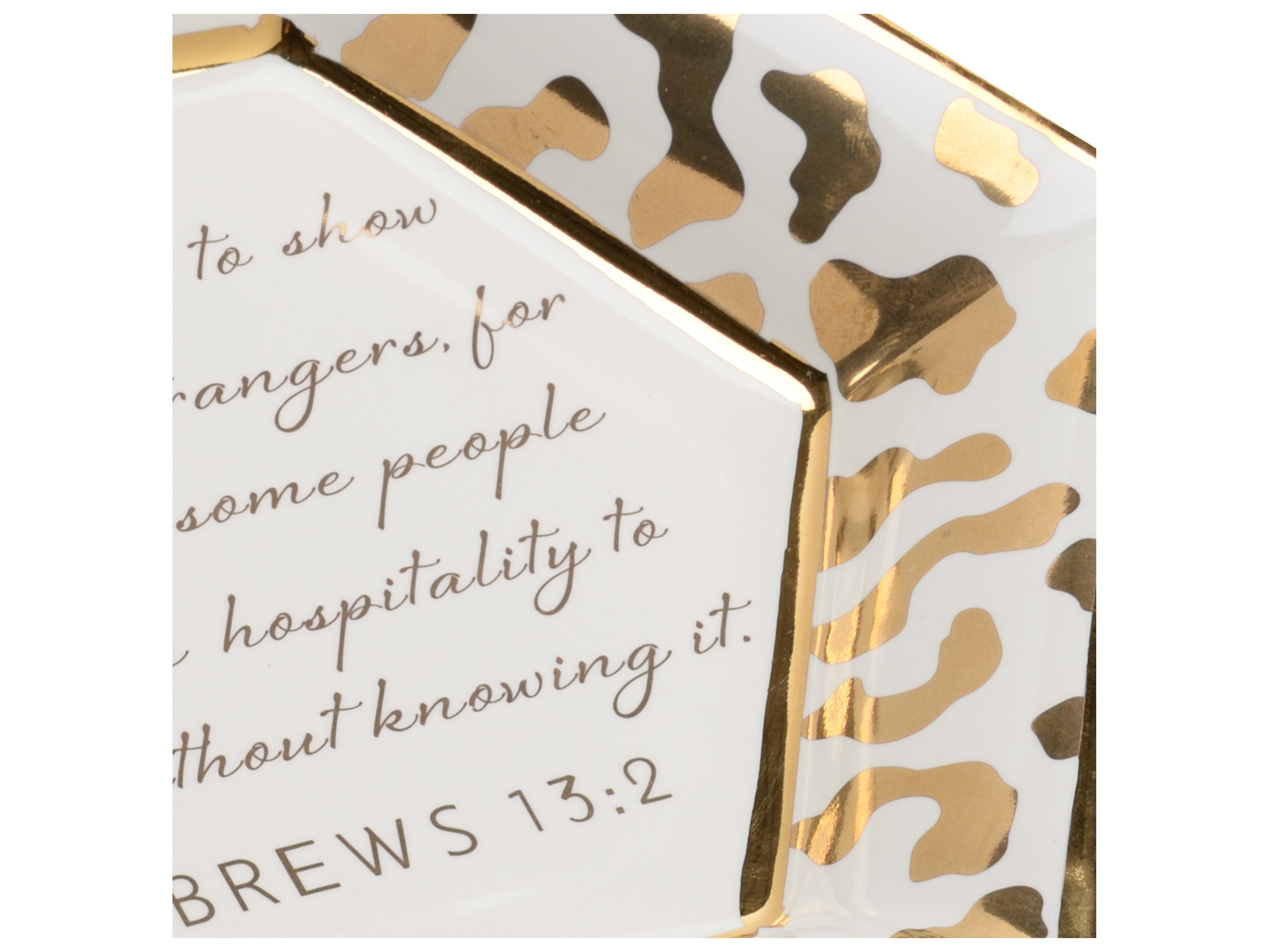 Chelsea House Shayla Copas Honeycomb Jungle Verse Plate - White