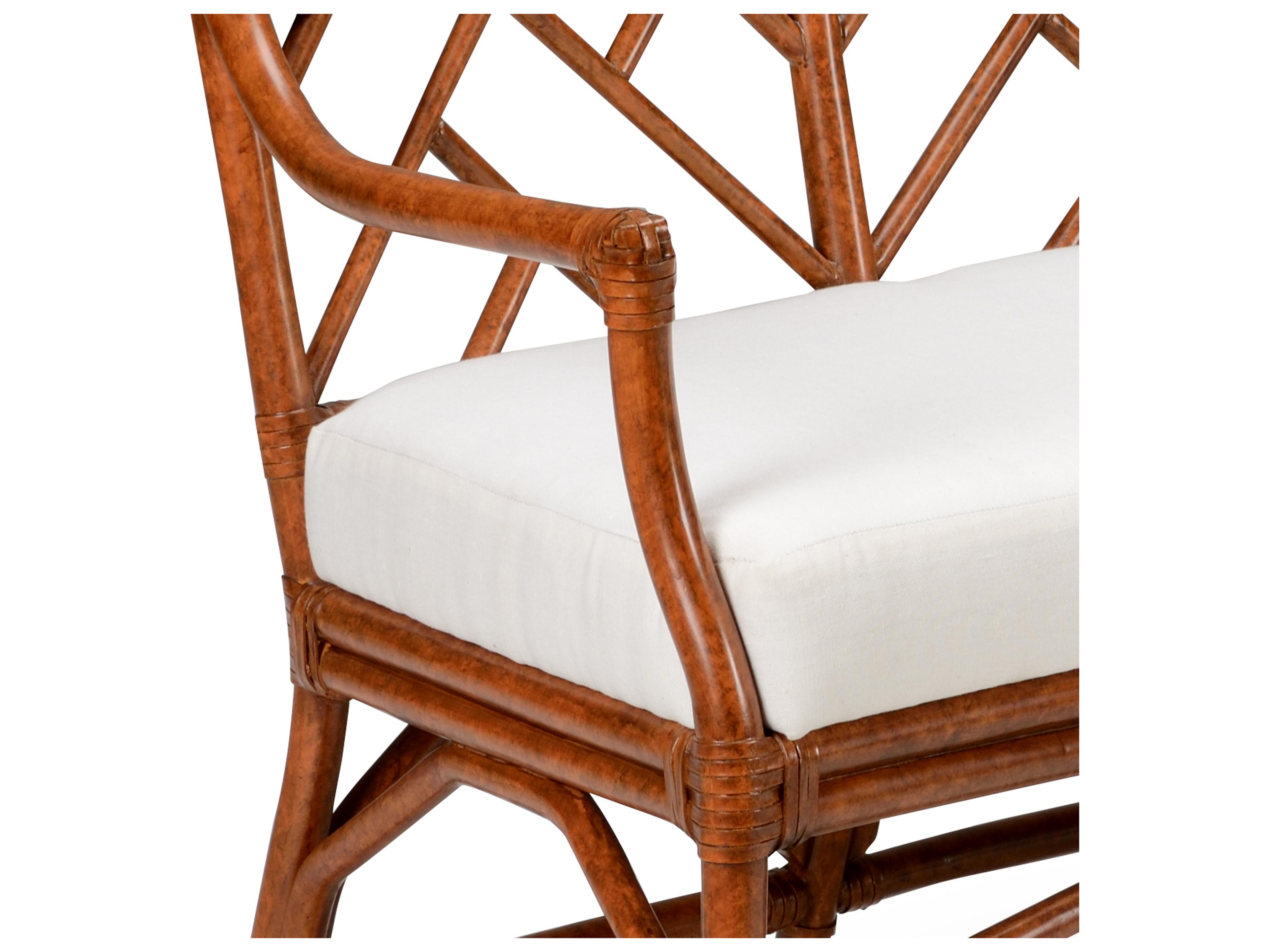 Chelsea House Brown White Upholstered Accent Bench