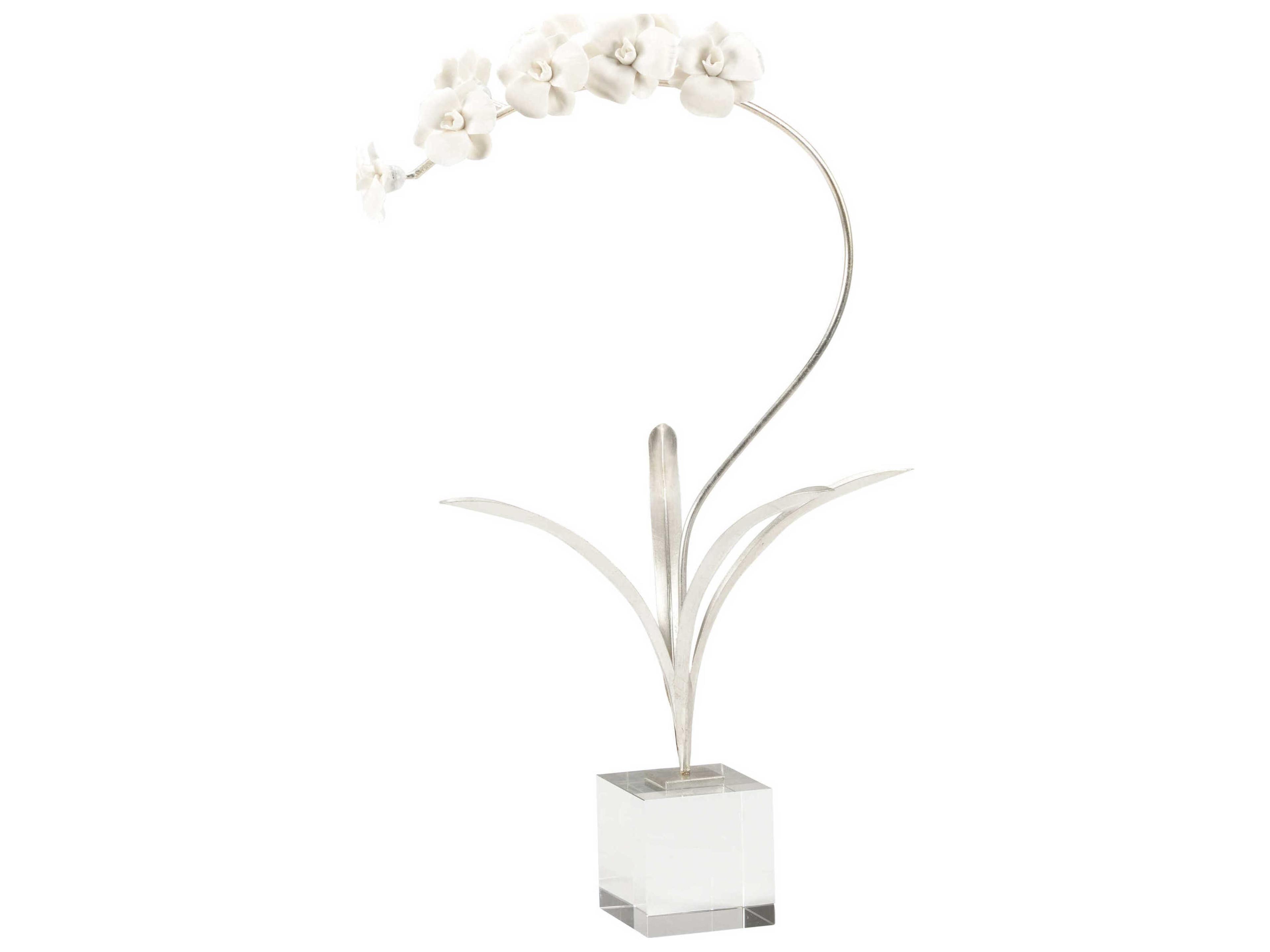 Bradshaw Orrell Orchid On Stand - Silver