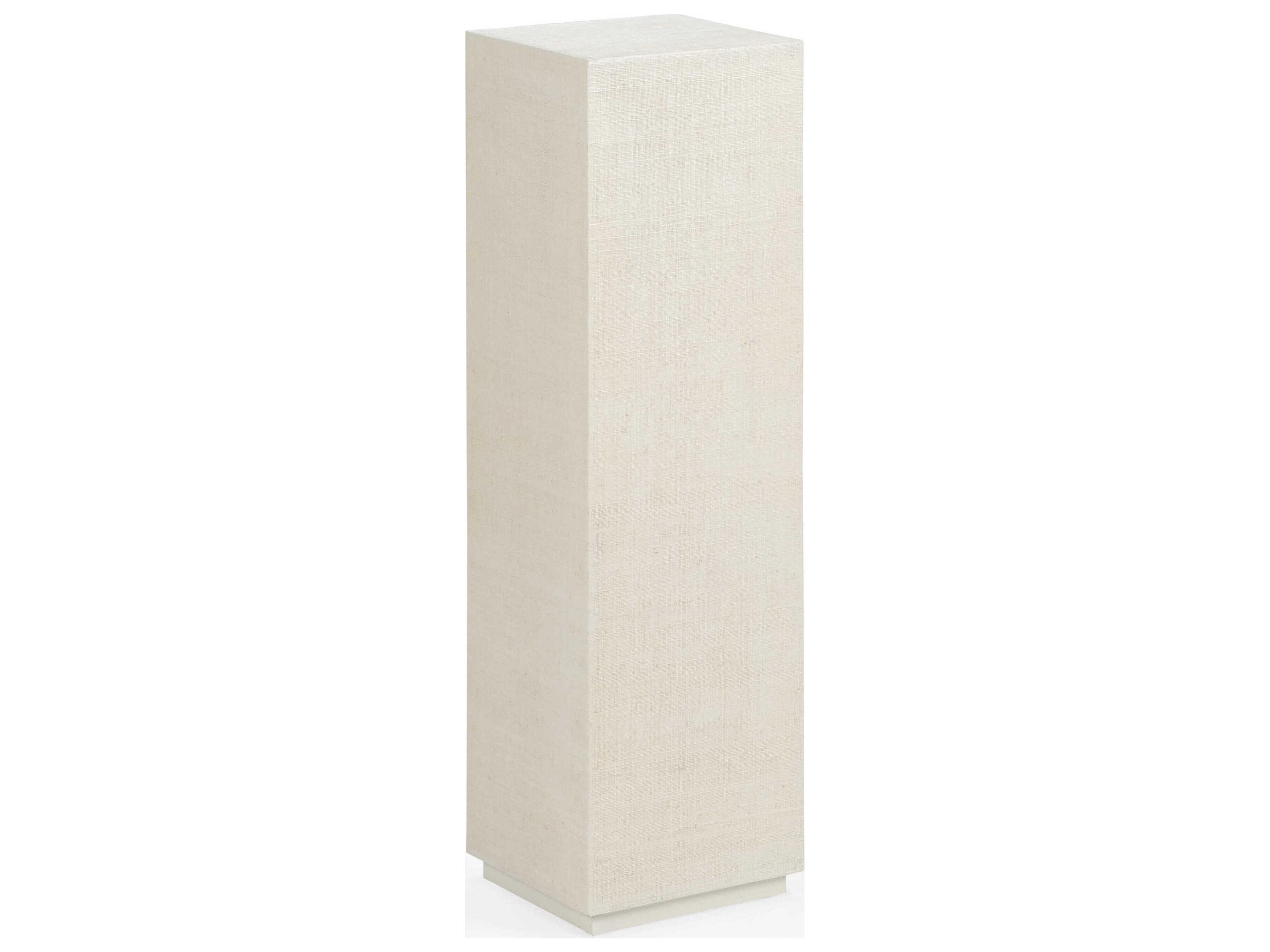 Chelsea House Jamie Merida Raffia Pedestal - White (Sm)