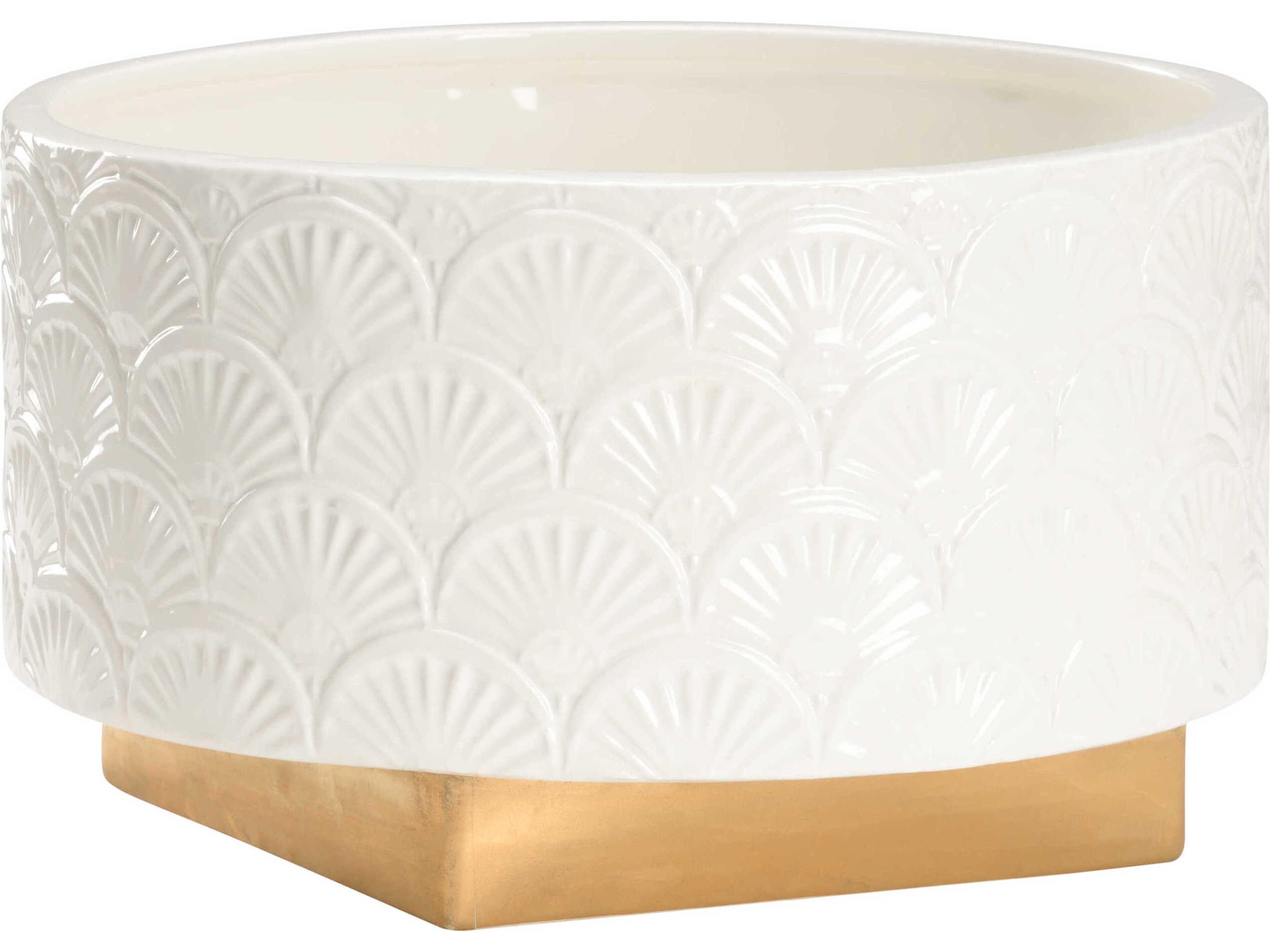 Elizabeth Wicker Deco Fan Cachepot