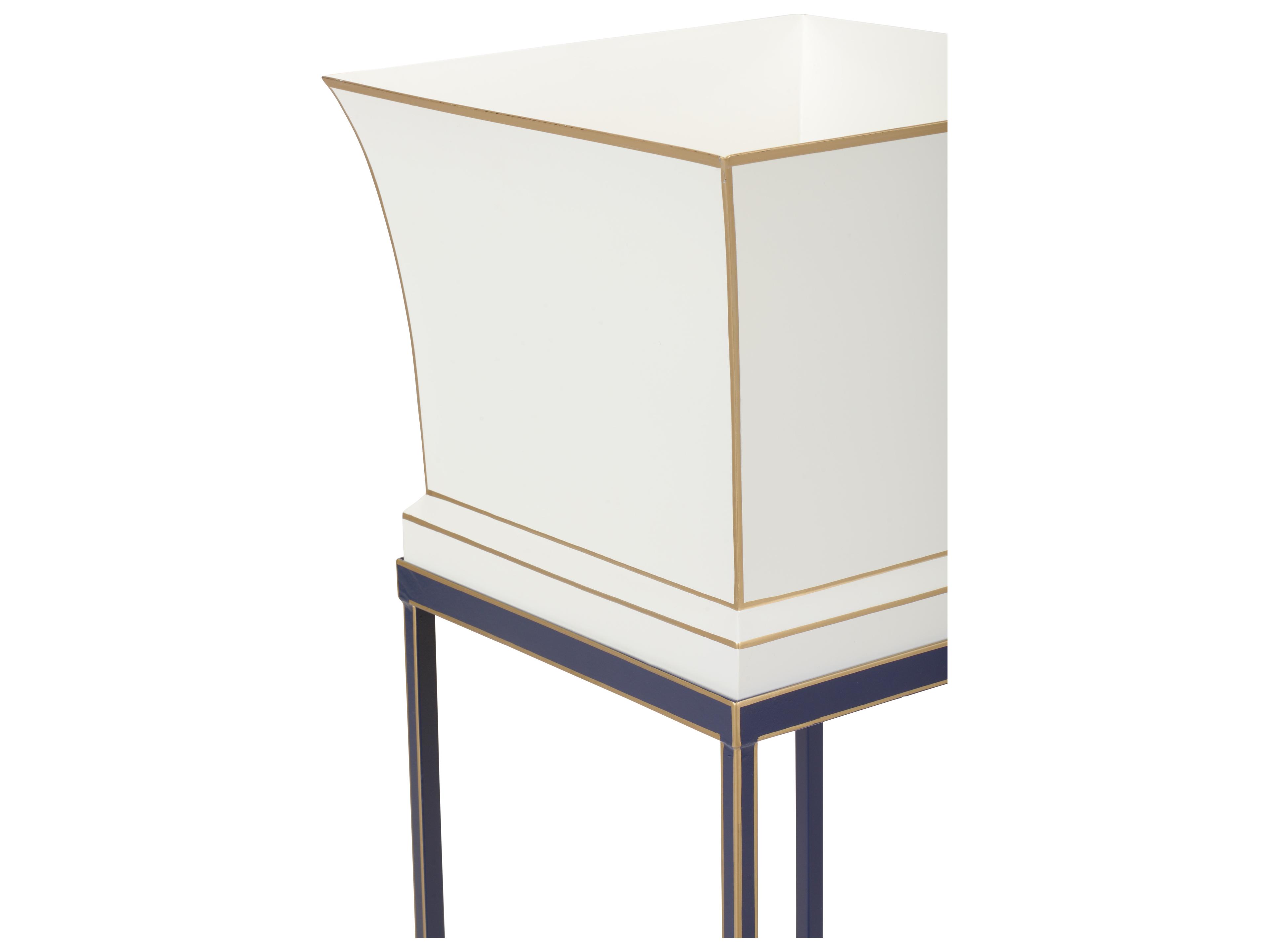 Chelsea House Pam Cain Morrow Tole Planter - Navy