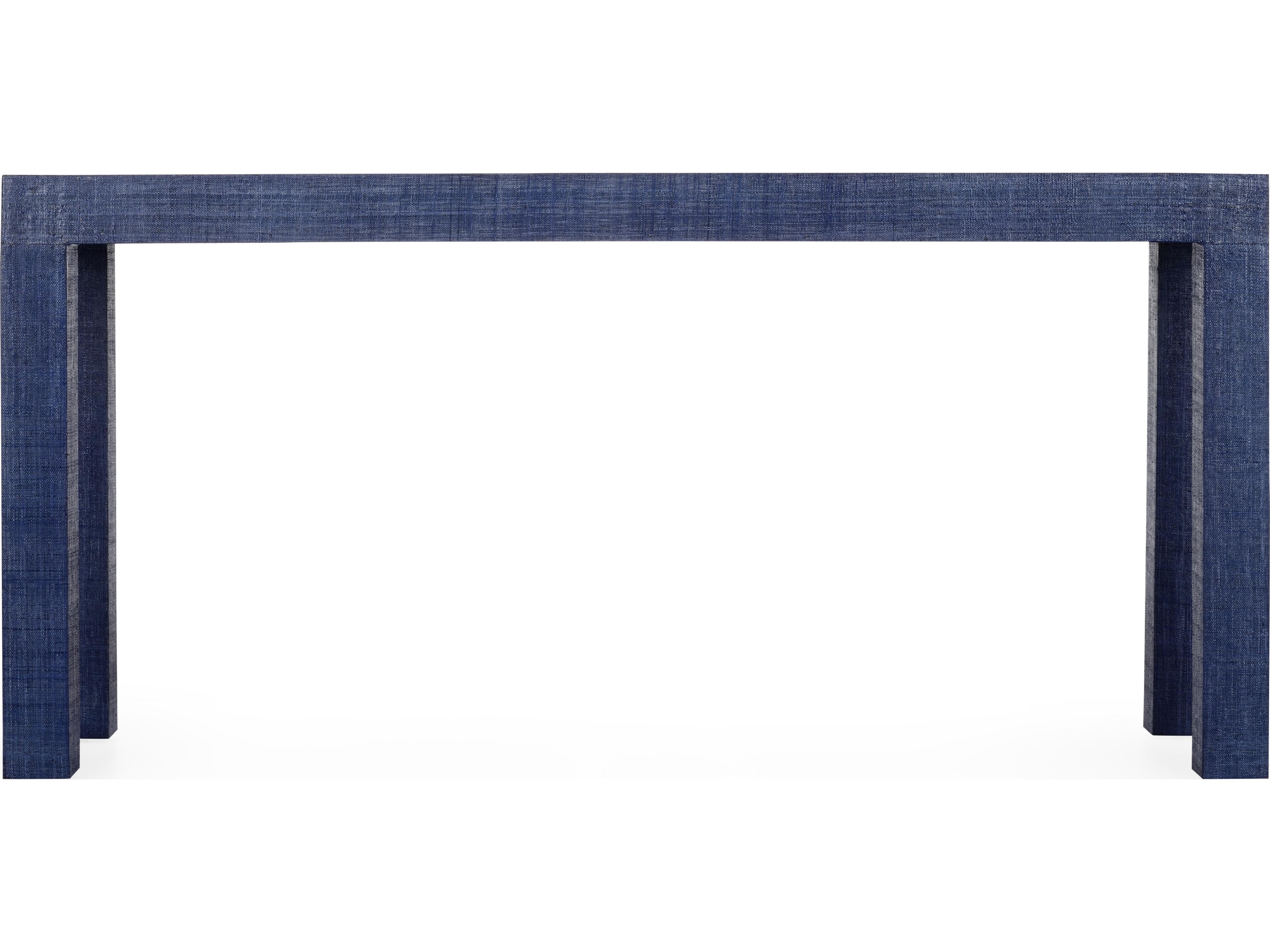 Chelsea House Jamie Merida Sanibel Rectangular Fabric Console - Blue