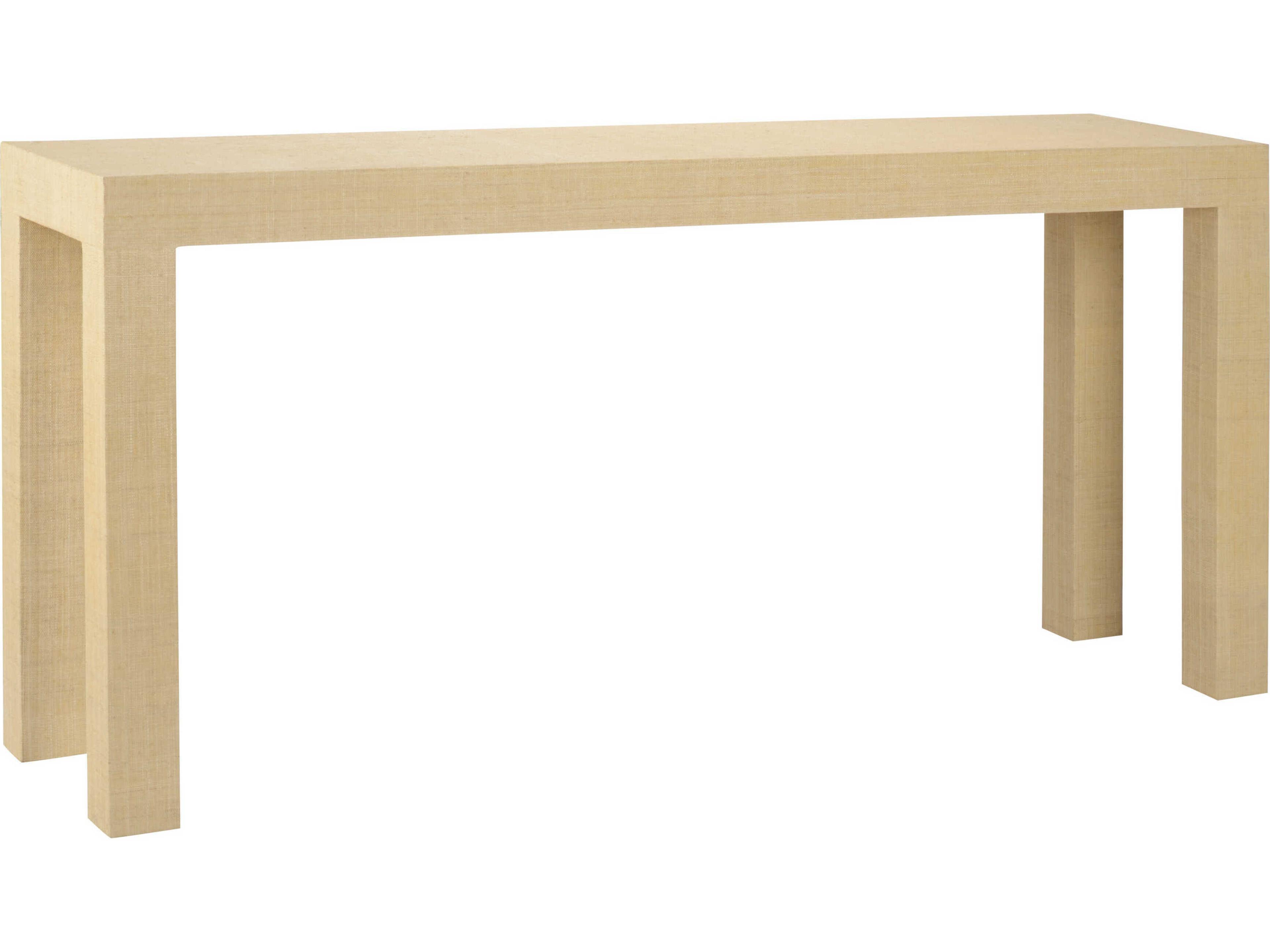 Jamie Merida Sanibel Rectangular Fabric Console - Natural