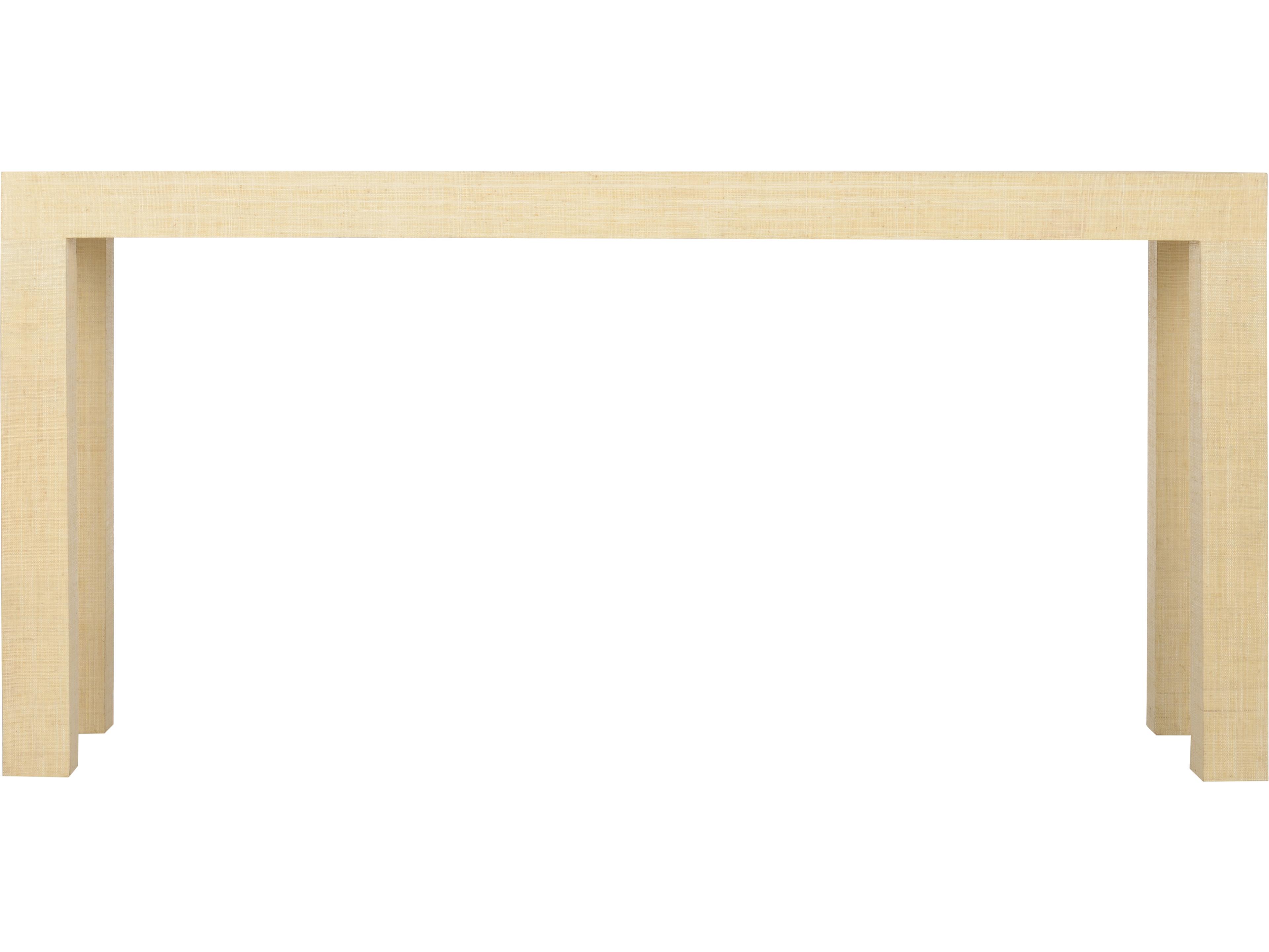 Chelsea House Jamie Merida Sanibel Rectangular Fabric Console - Natural