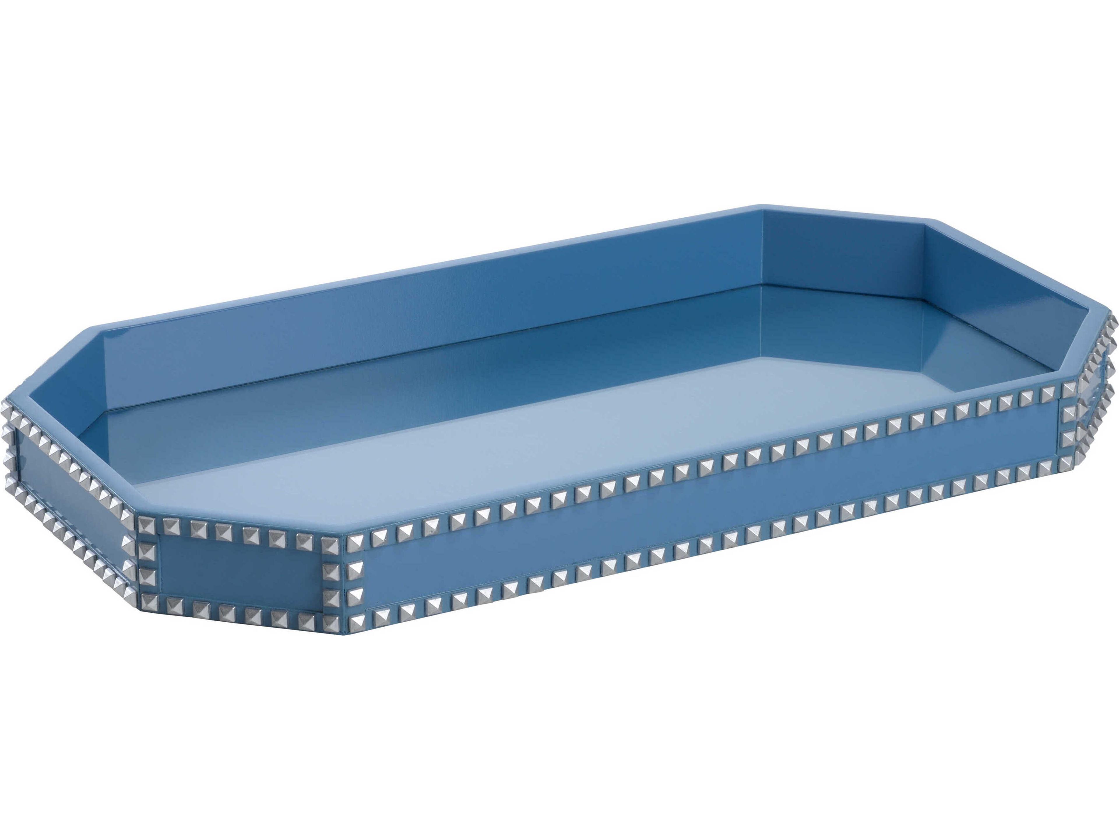 Chelsea House Shayla Copas Chic Studded Tray - Blue