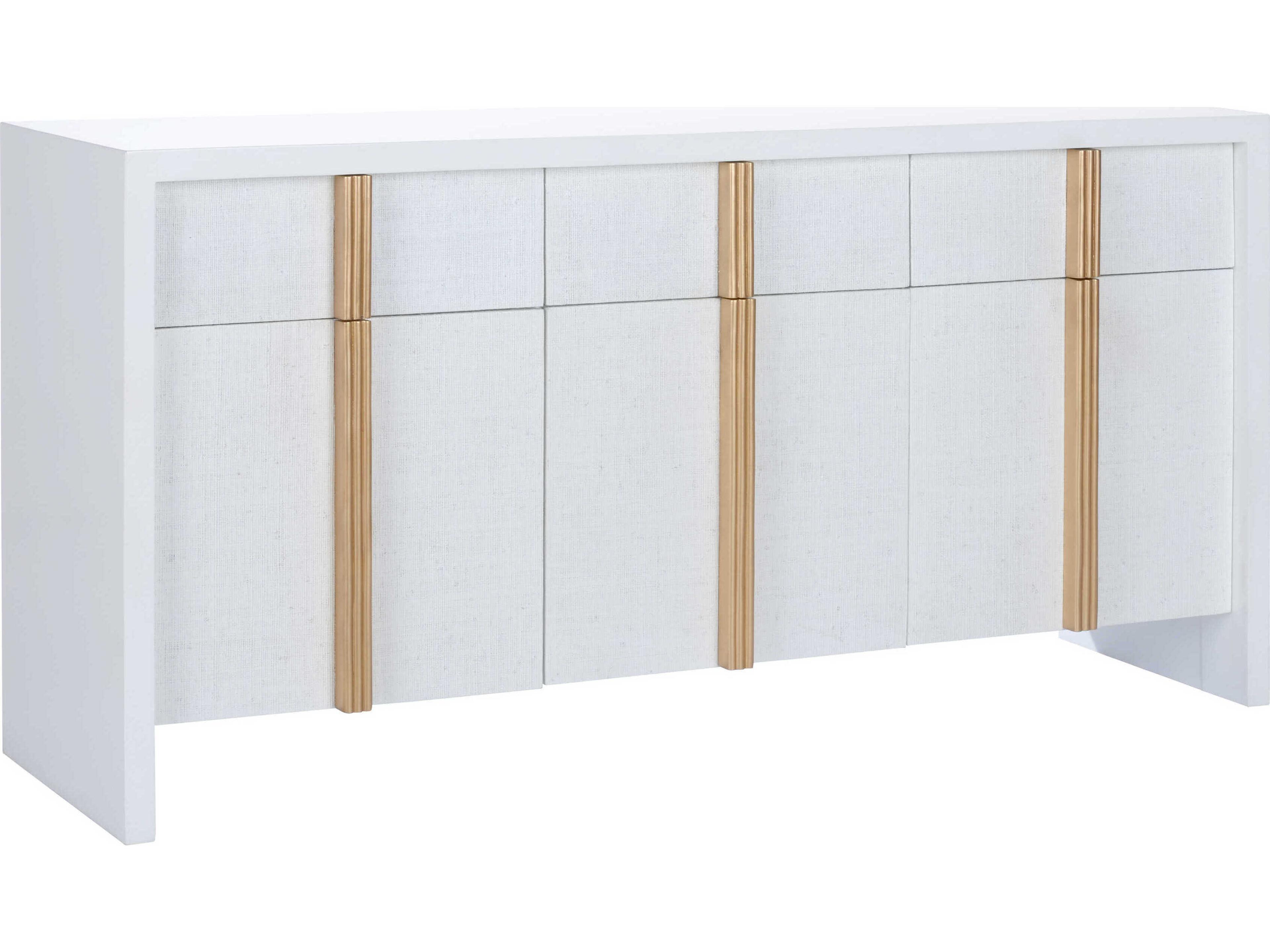 Claire Bell White Gold Solid Wood Accent Chest