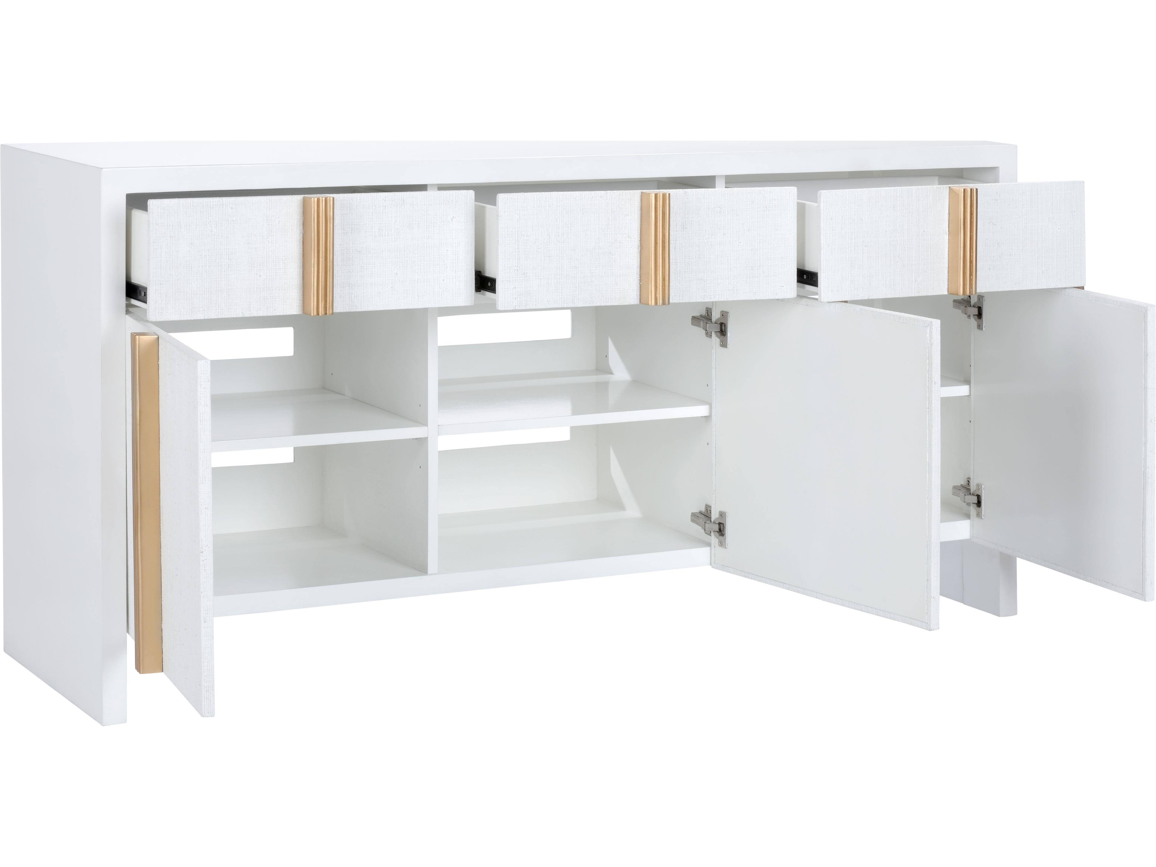 Chelsea House Claire Bell White Gold Solid Wood Accent Chest