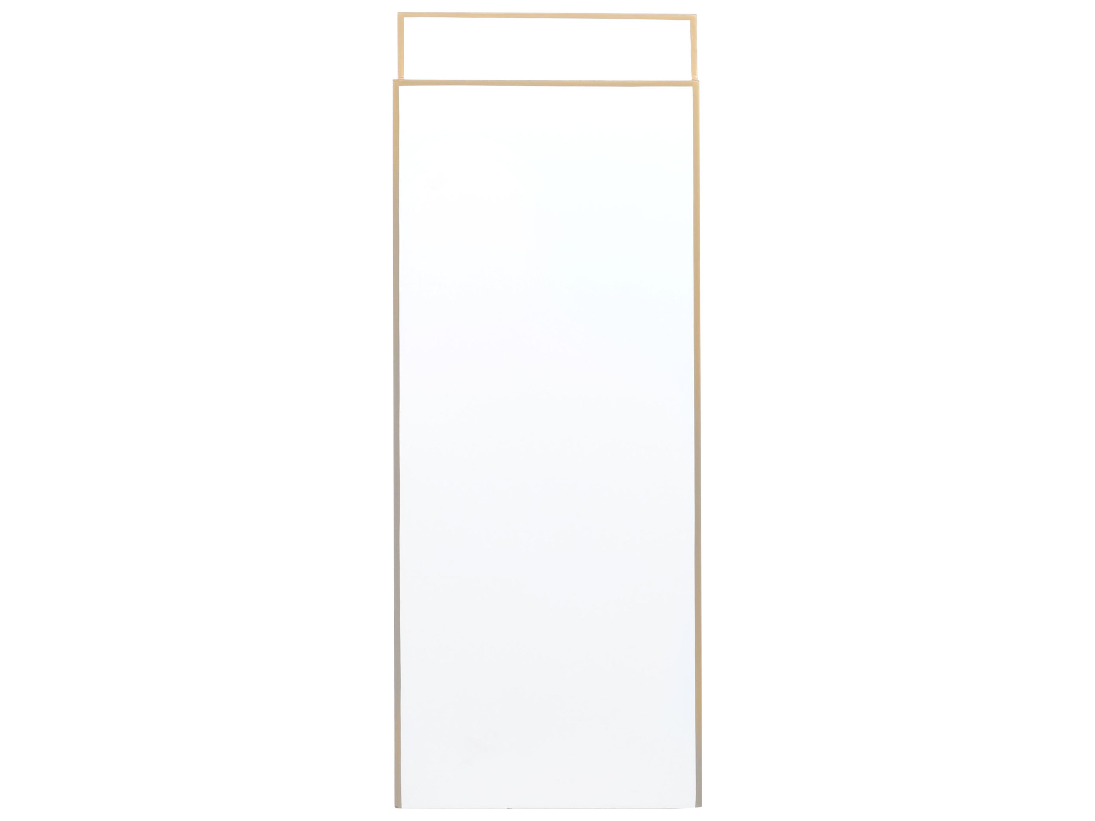 Chelsea House Elizabeth Wicker Chatsworth Rectangular Wood White Gold Console Table -