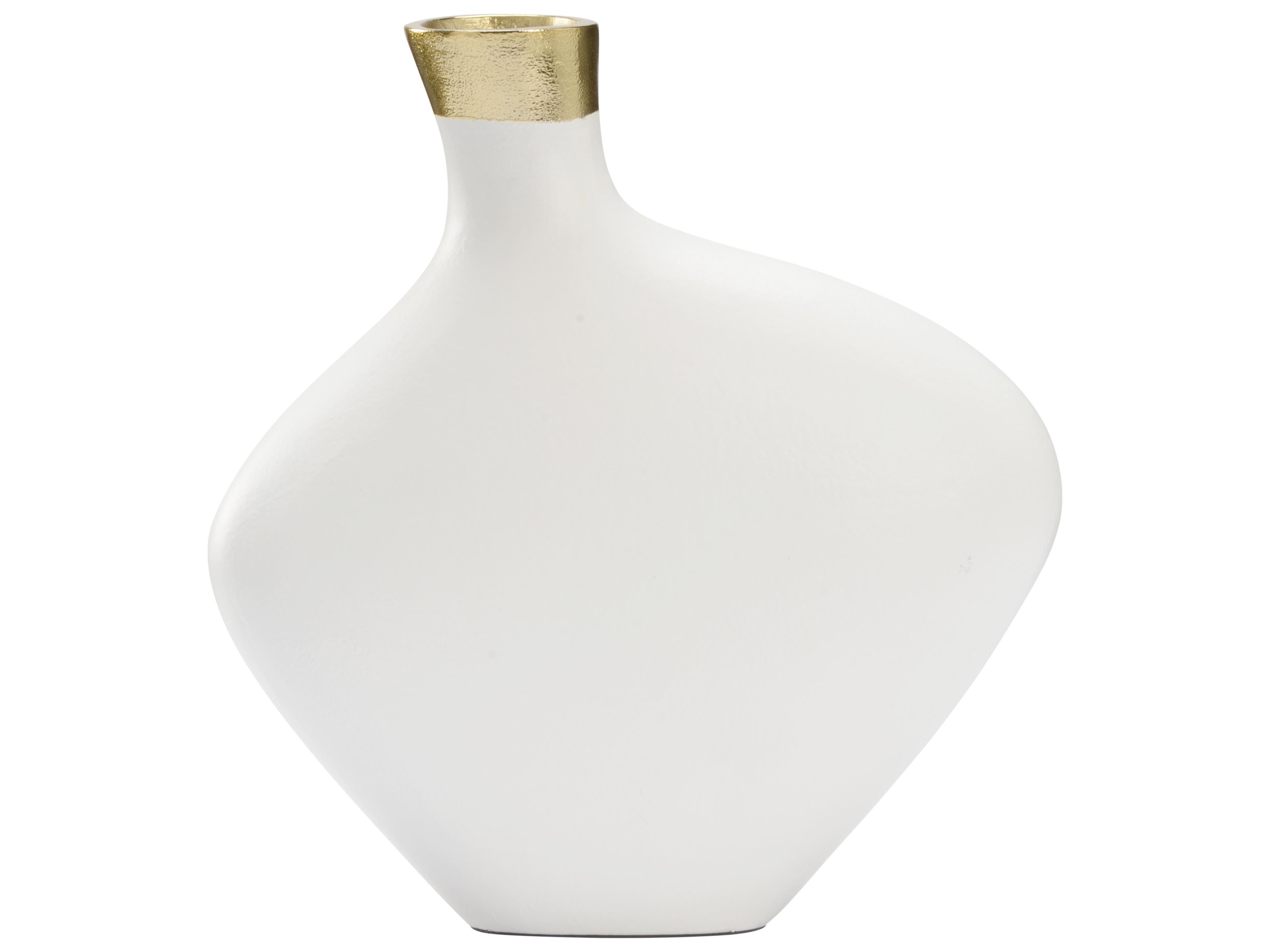 Chelsea House Asymmetric Vase - White