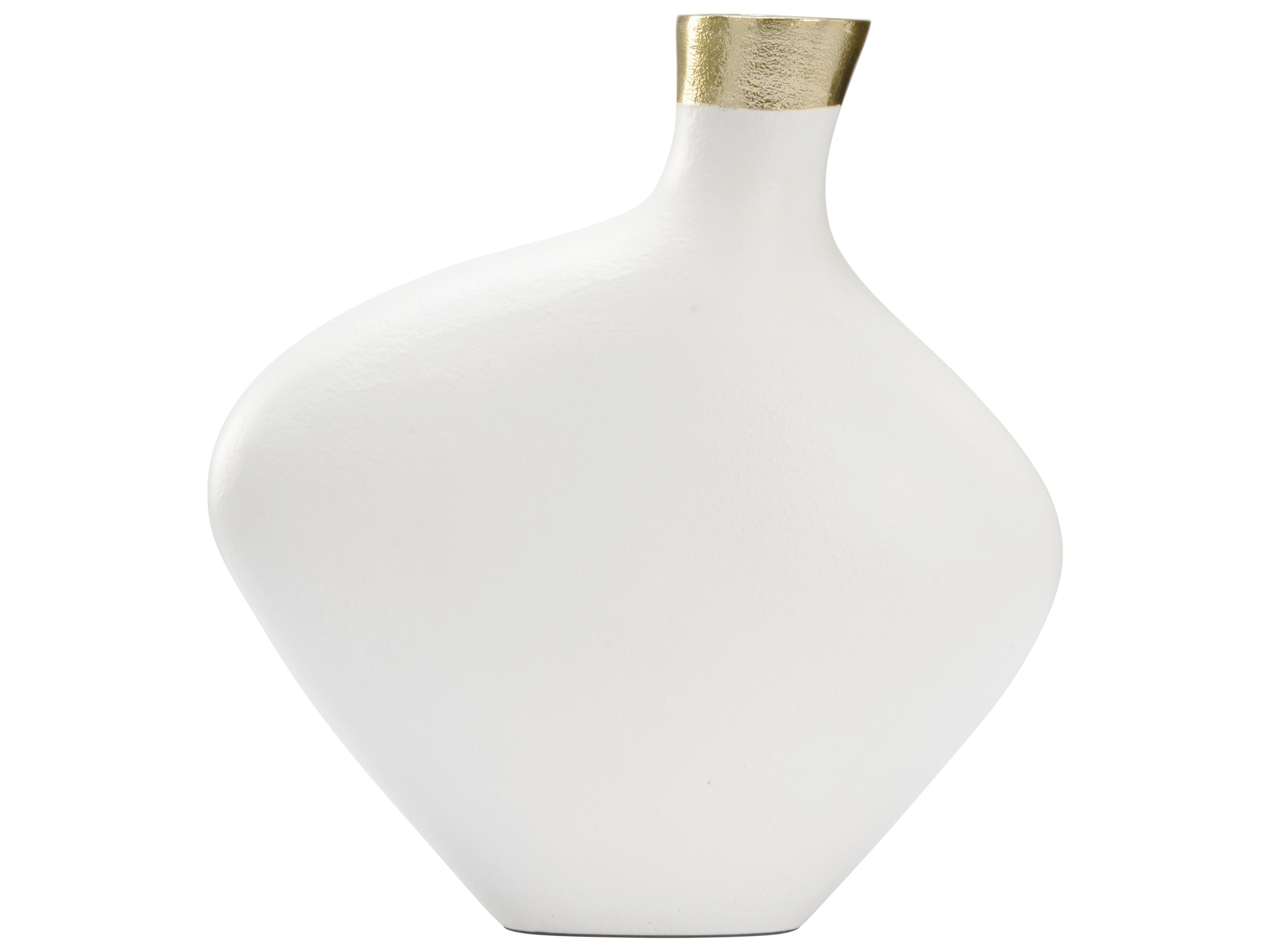 Chelsea House Asymmetric Vase - White