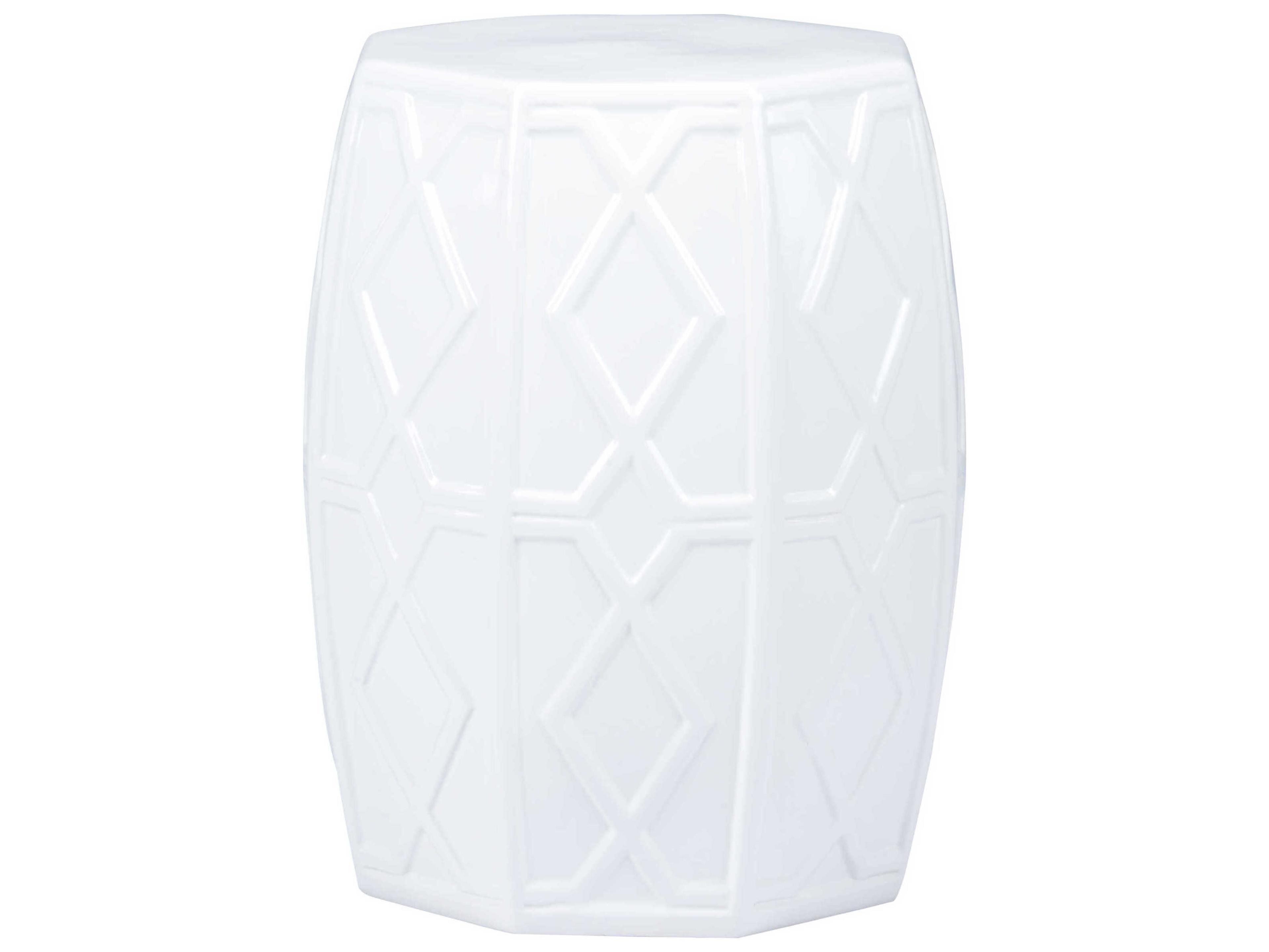Shayla Copas White Accent Stool