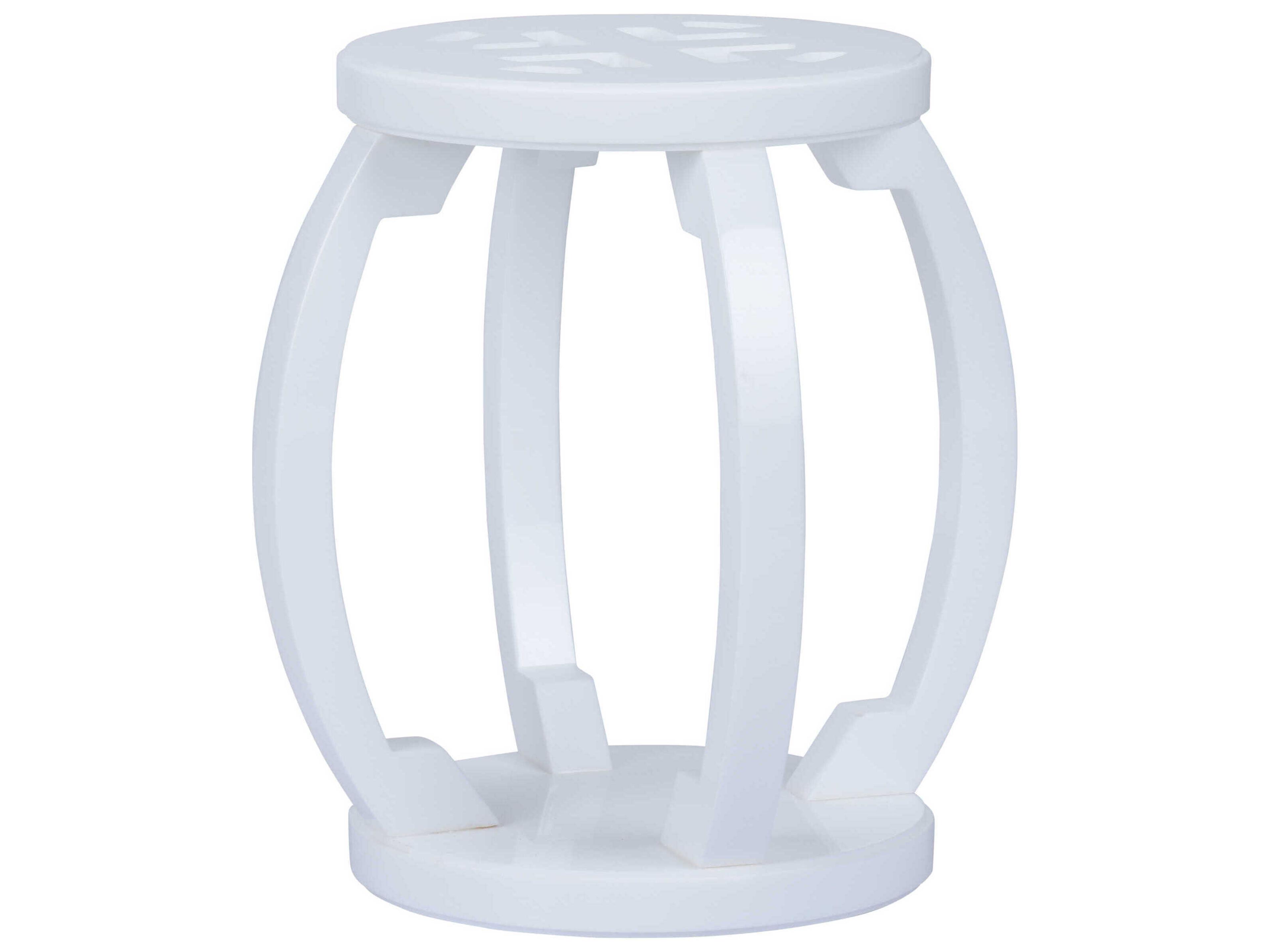 Jamie Merida White Accent Stool