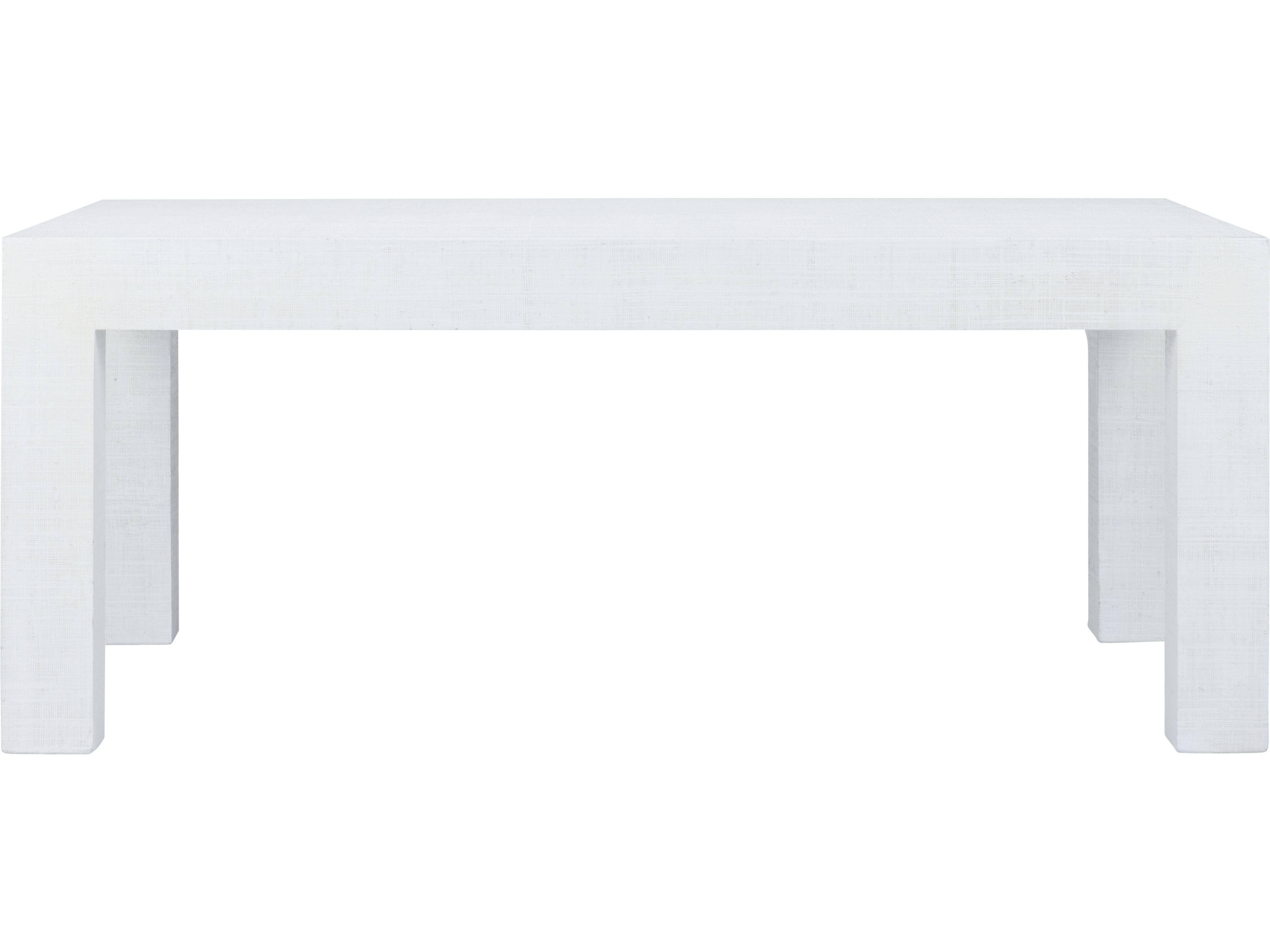 Chelsea House Jamie Merida Sanibel Rectangular Fabric Coffee Table - White