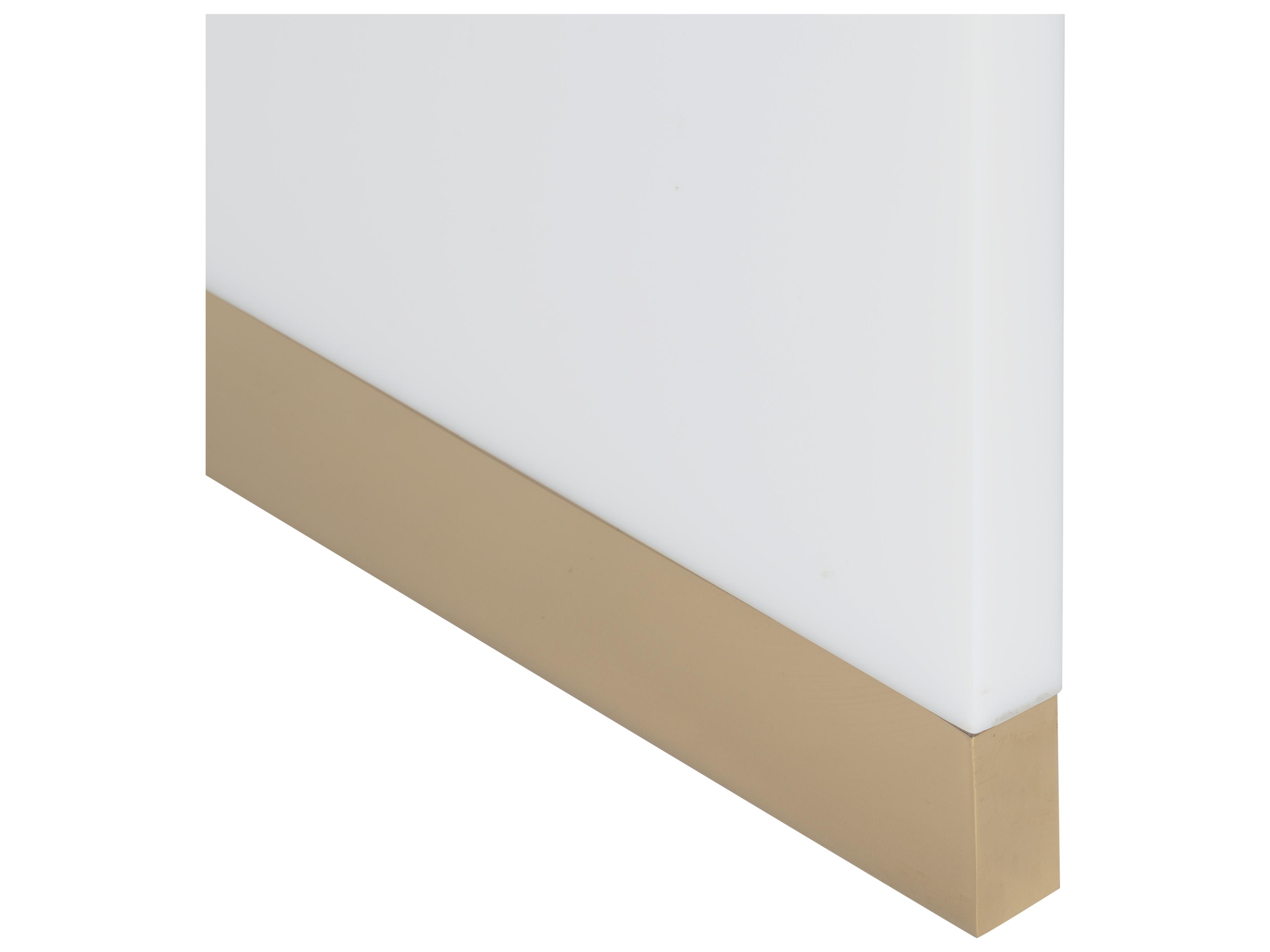 Chelsea House Bill Cain Waterfall Rectangular Acrylic End Table - White