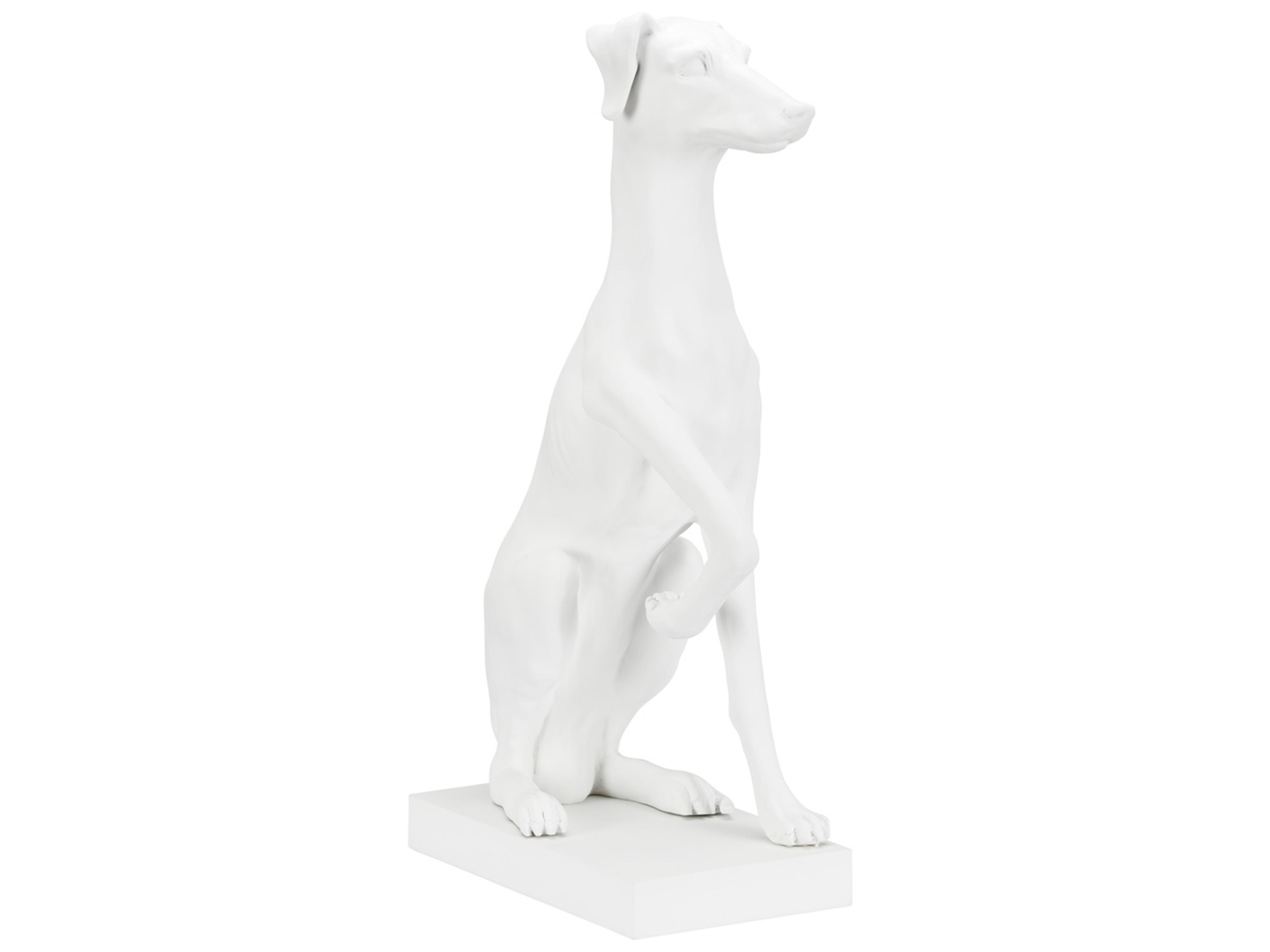 Claire Bell Matte White Greyhound Sculpture