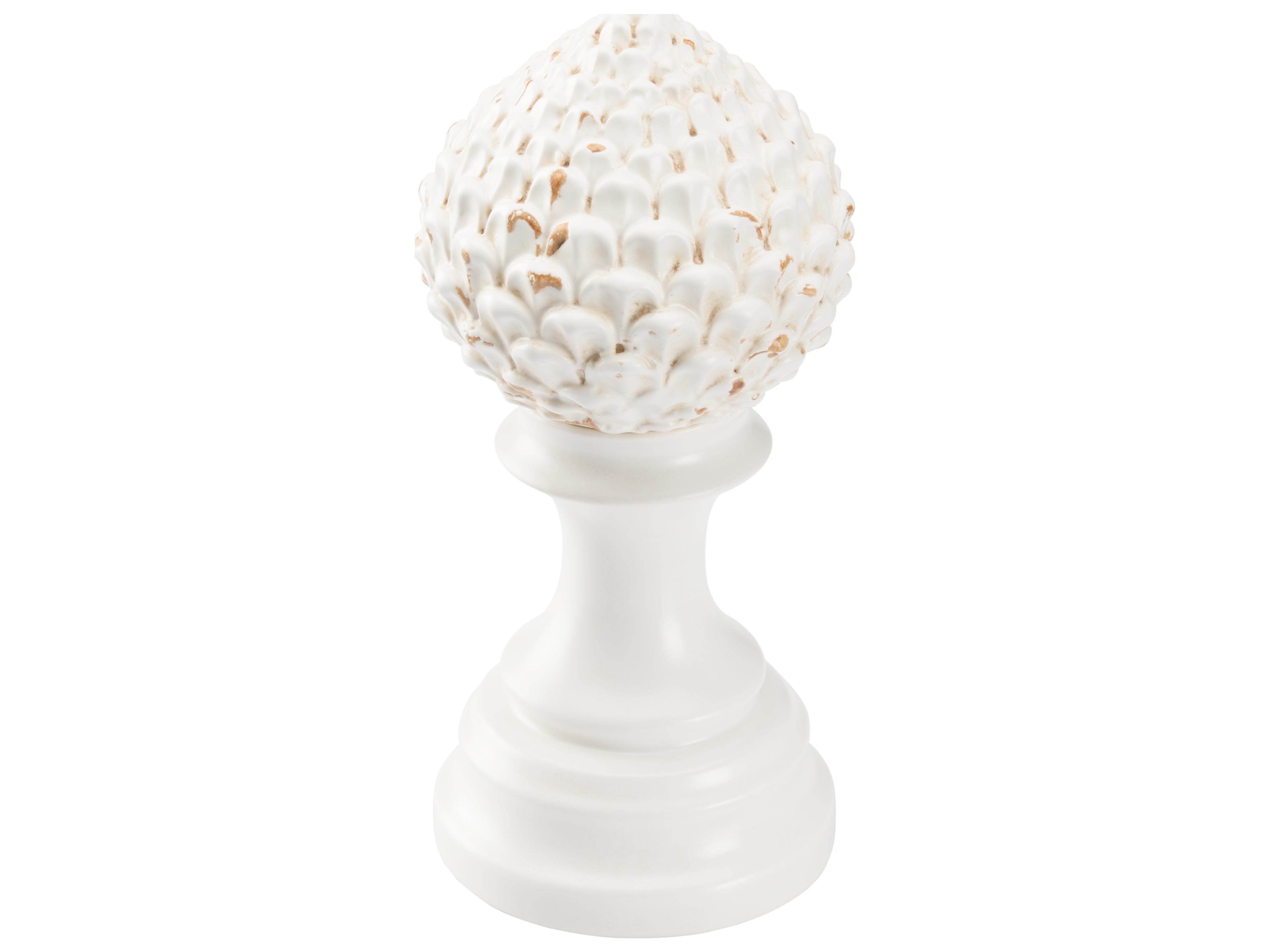 Chelsea House Bill Cain Artichoke White Cream Sculpture