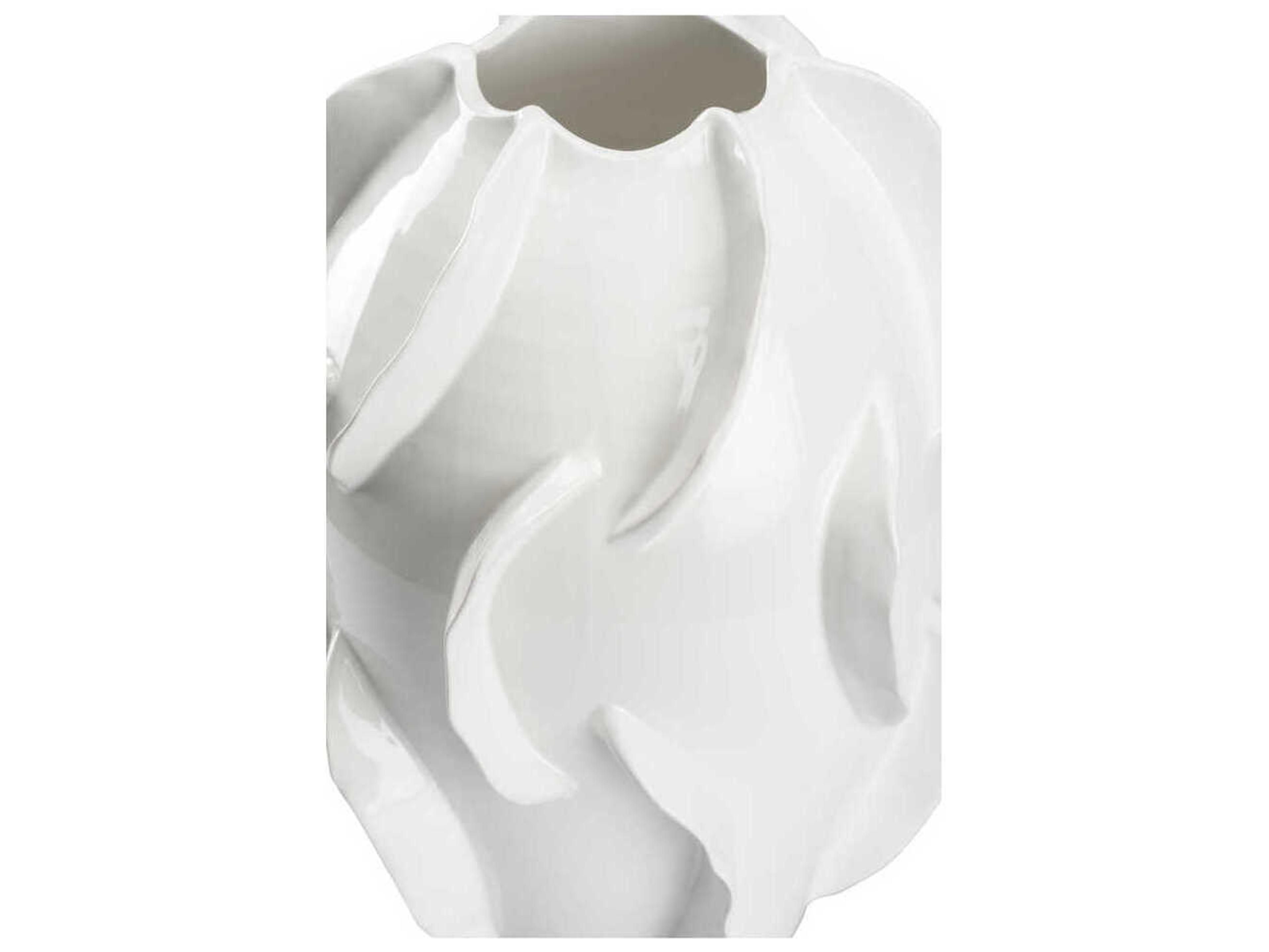 Chelsea House Shard Glossy White Vase