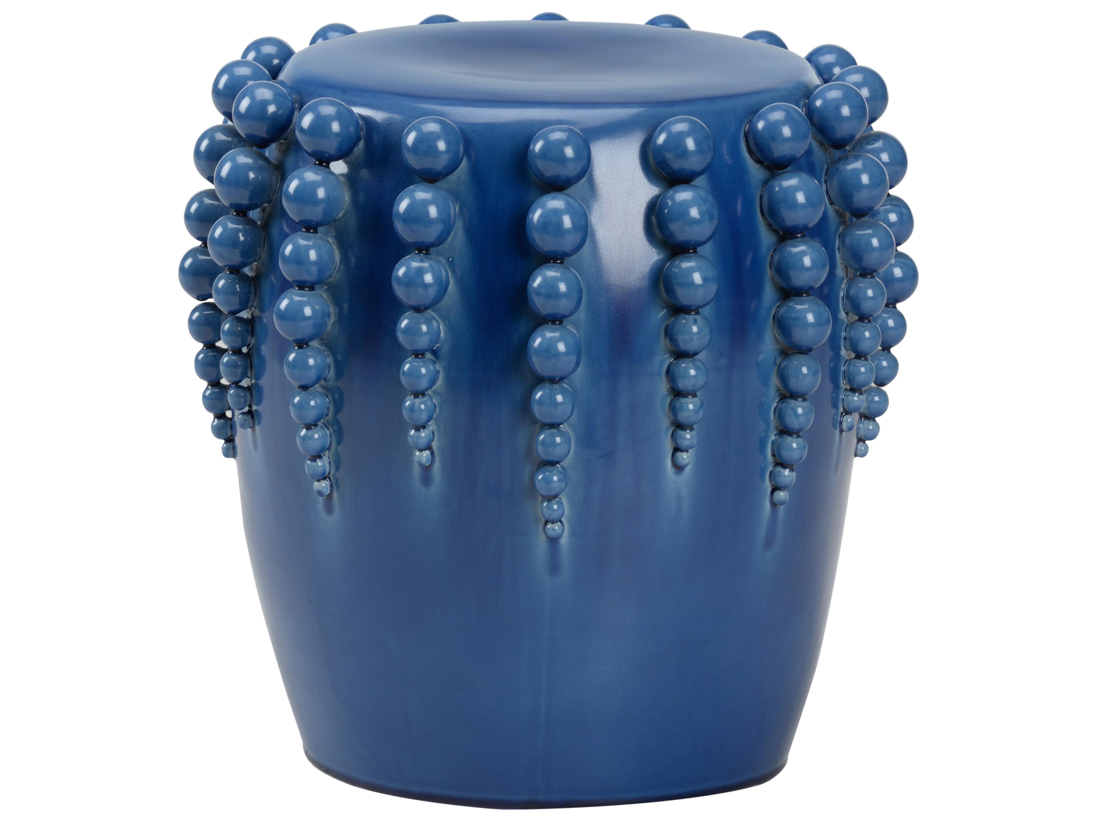 Jamie Merida Blue Accent Stool
