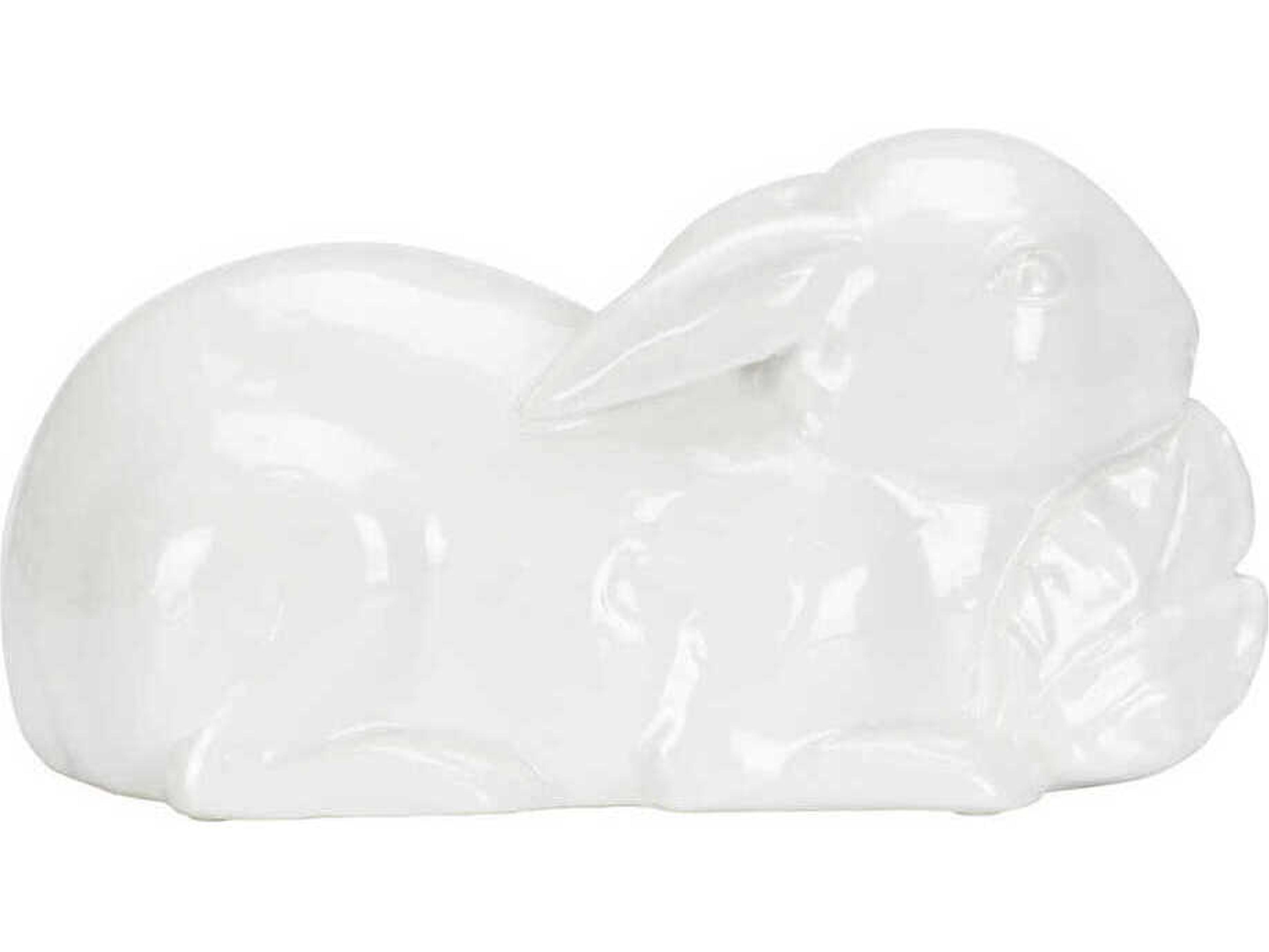 Chelsea House White Staffordshire Rabbit Sculpture