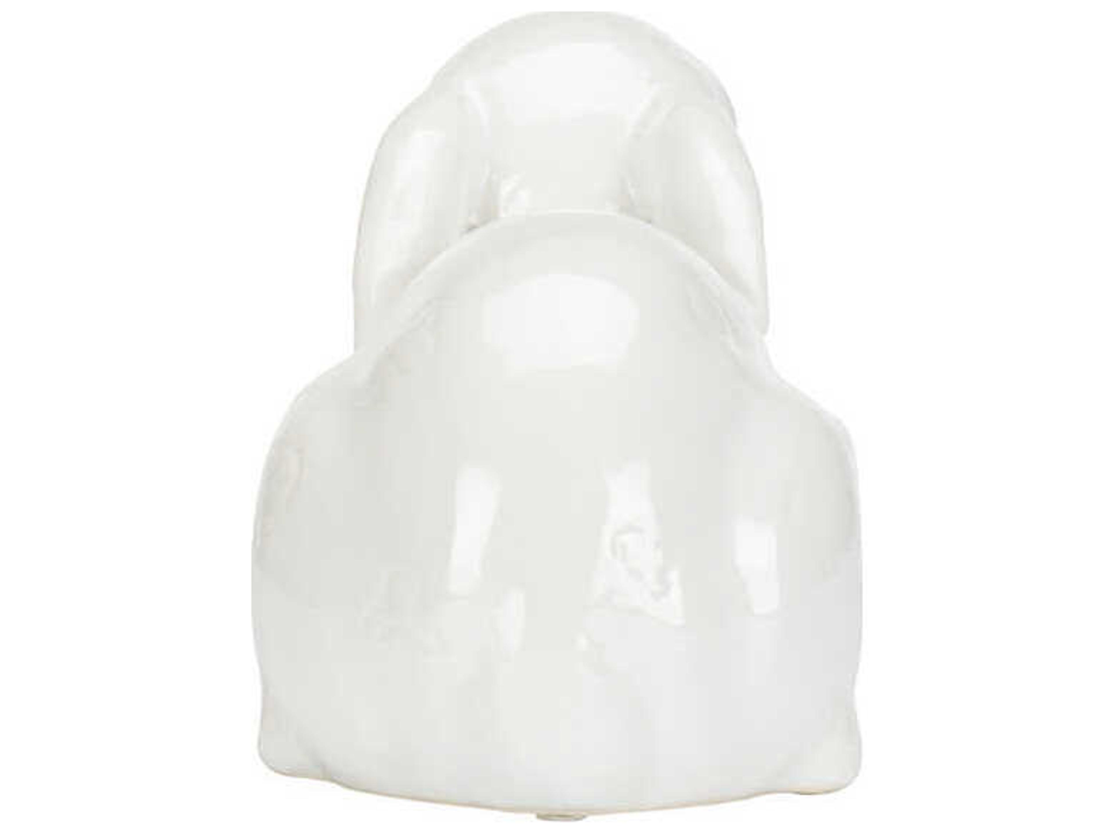 Chelsea House White Staffordshire Rabbit Sculpture