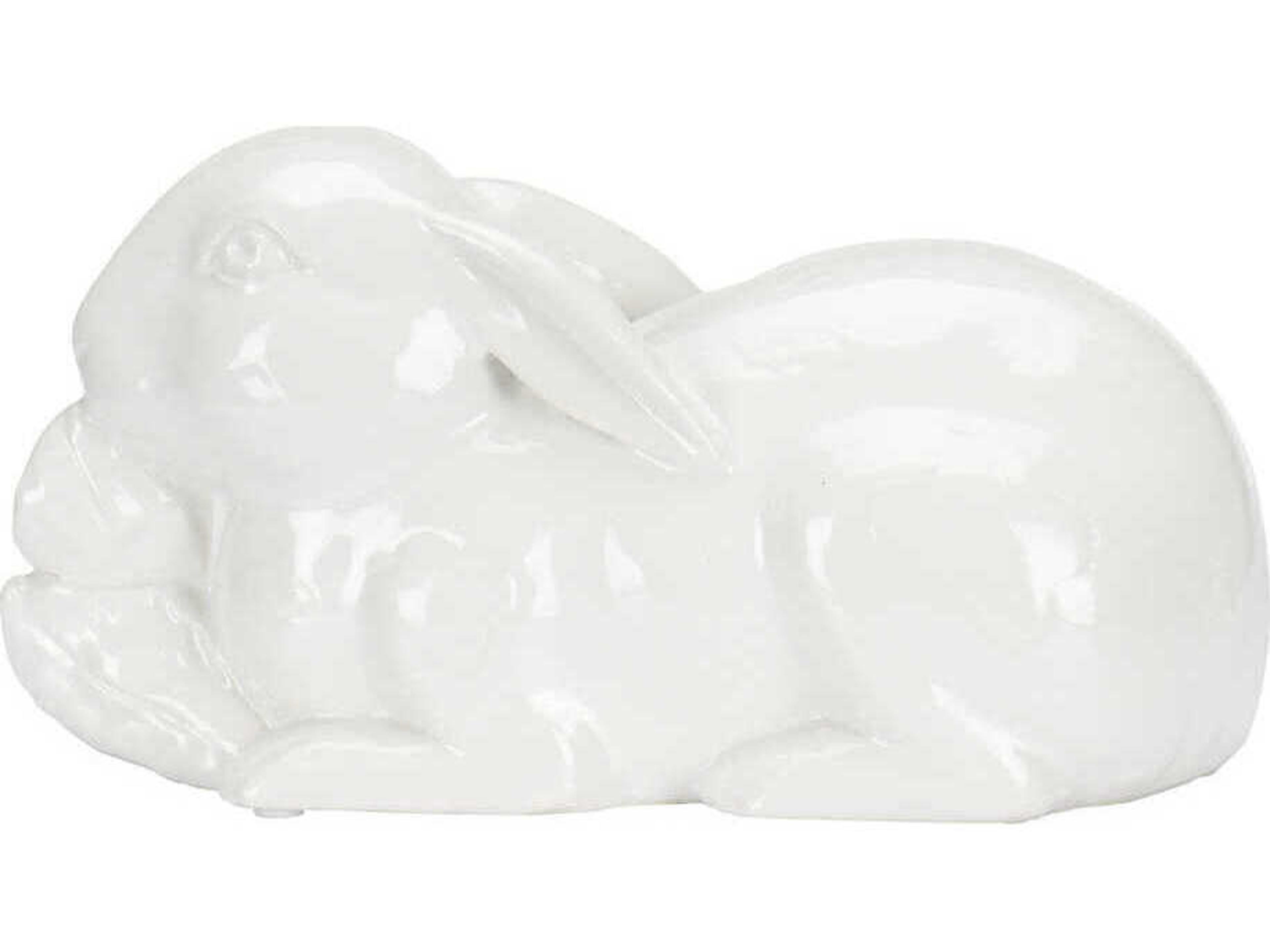 Chelsea House White Staffordshire Rabbit Sculpture