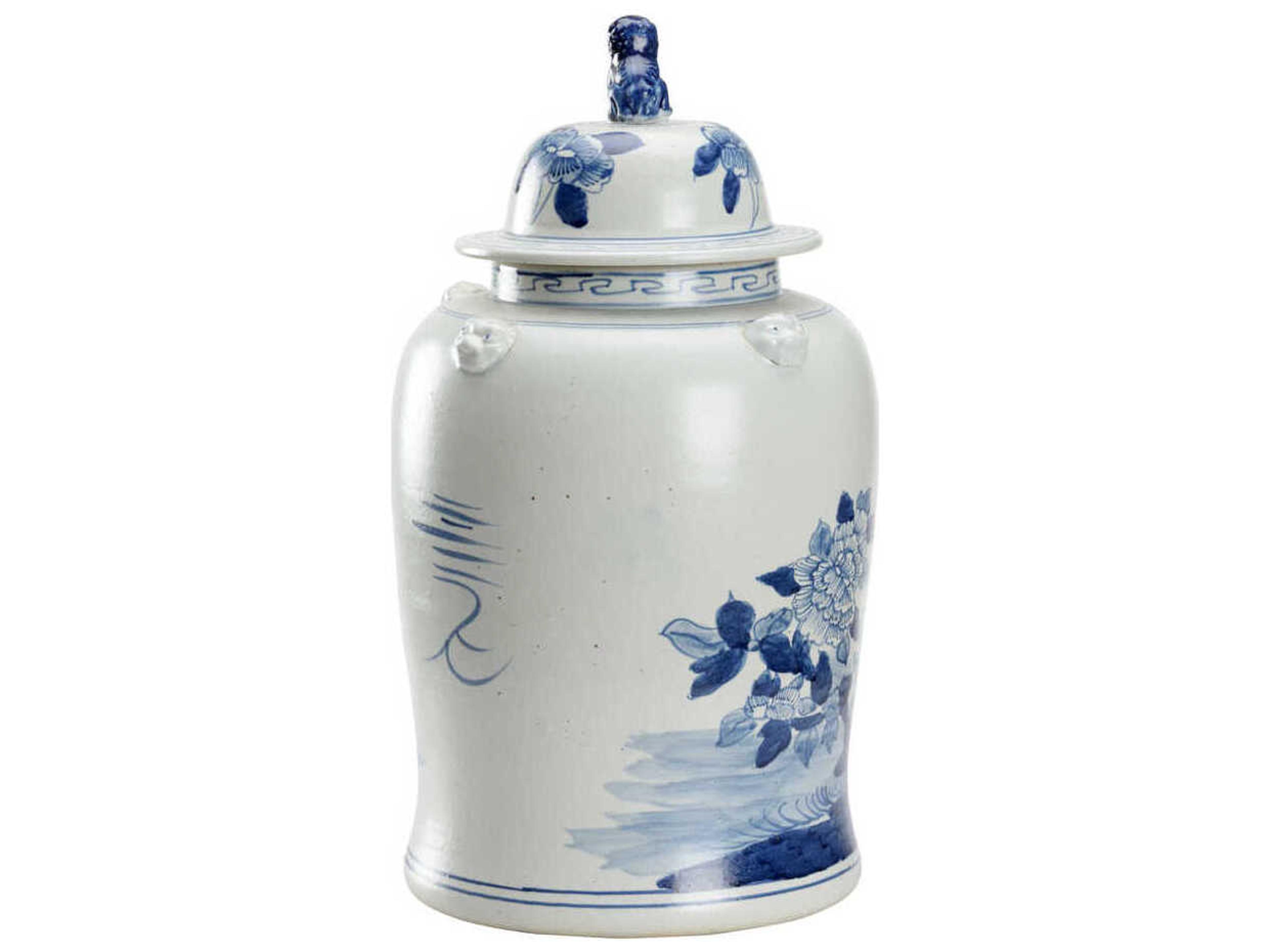 Chelsea House Blue White Song Garden Ginger Jar