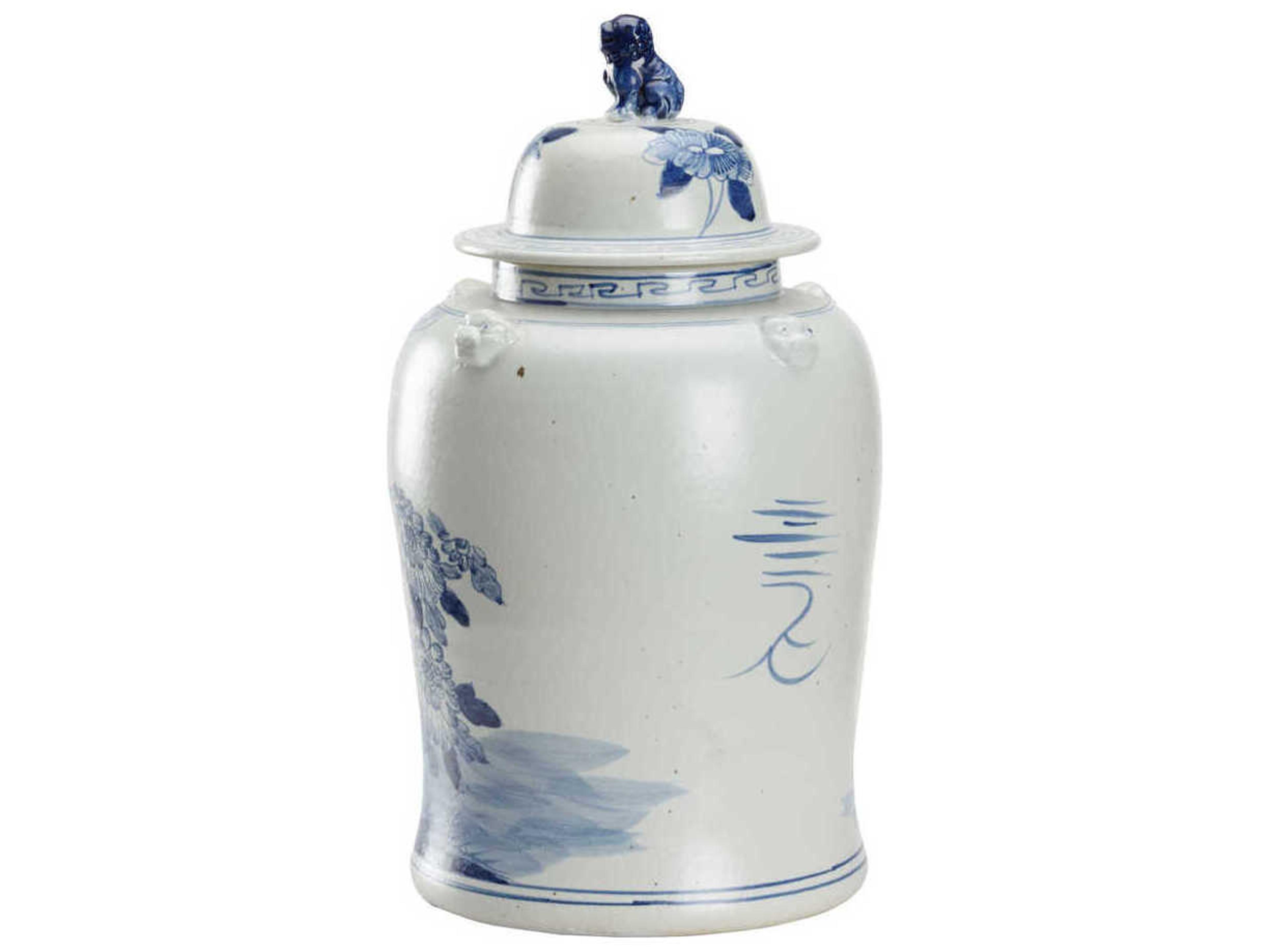 Chelsea House Blue White Song Garden Ginger Jar