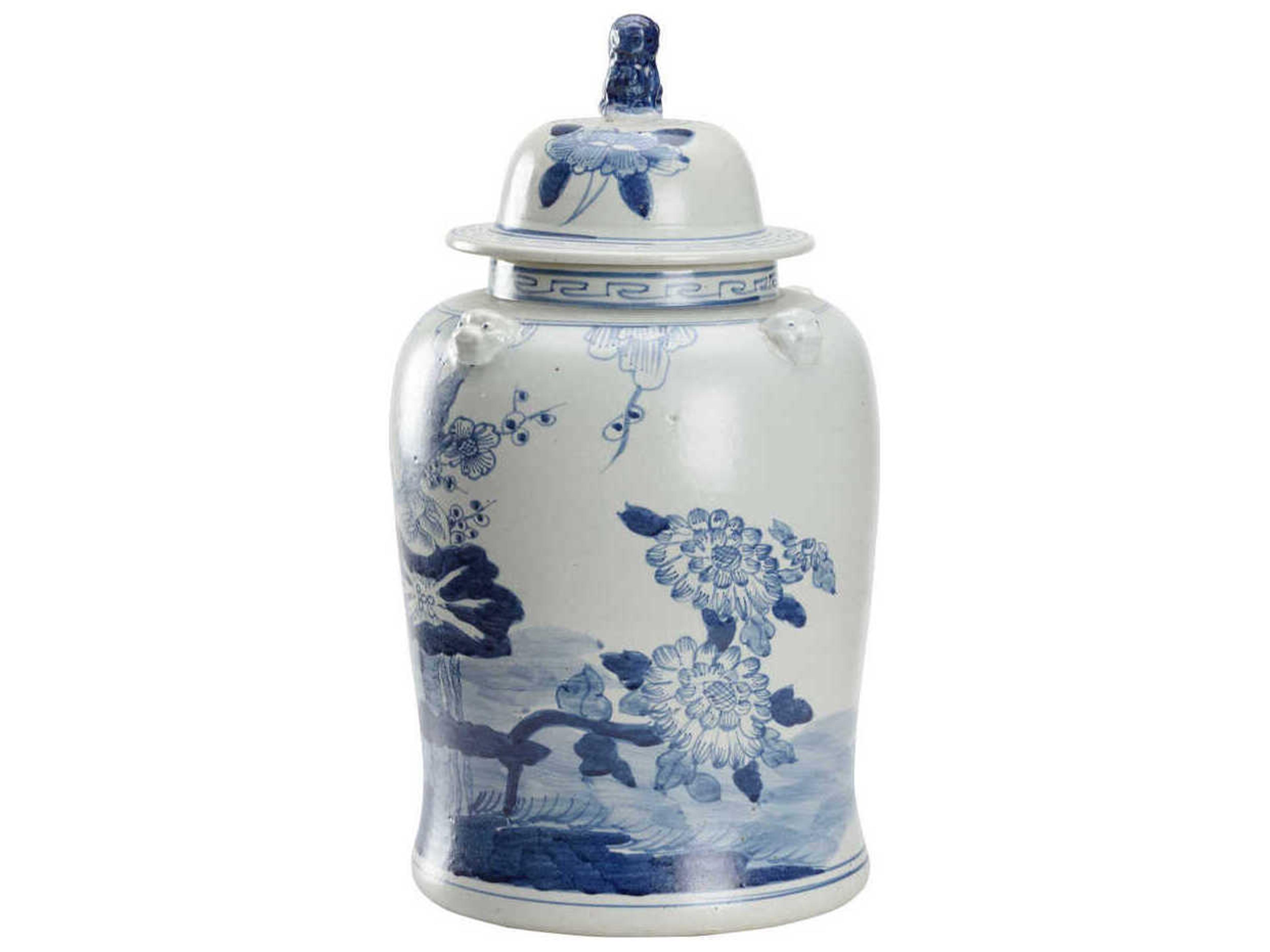 Chelsea House Blue White Song Garden Ginger Jar