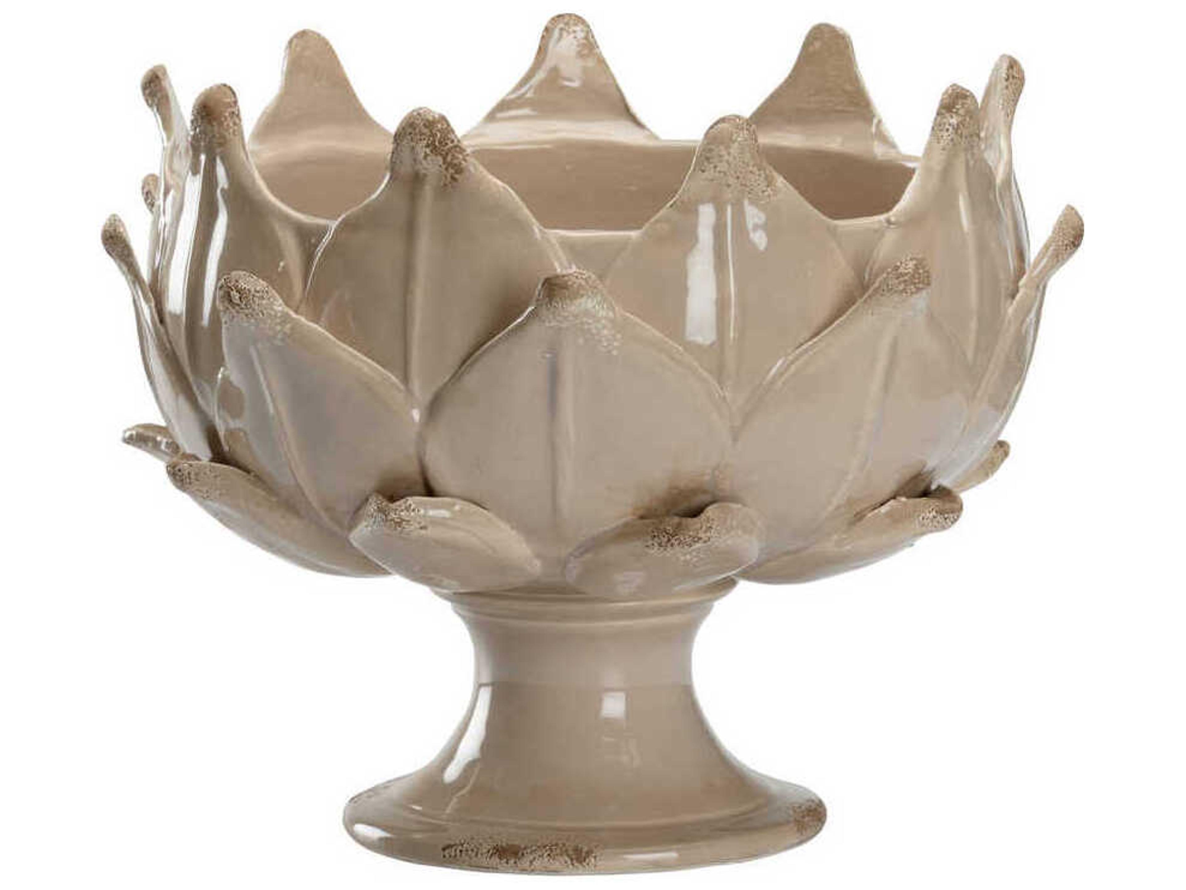 Dark Beige Leaf Vase