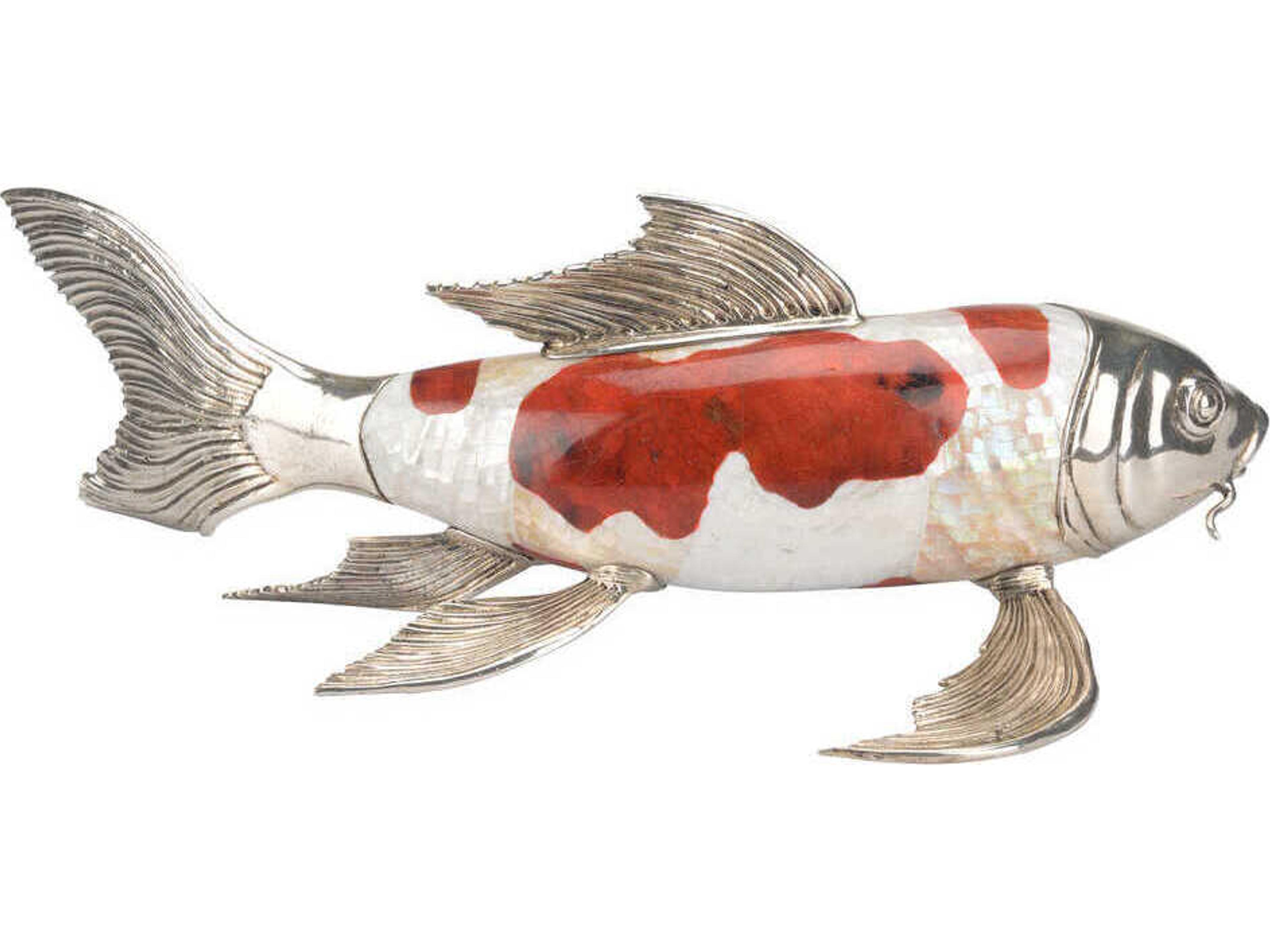 Chelsea House Silver Plated Kabibi Koi Fish