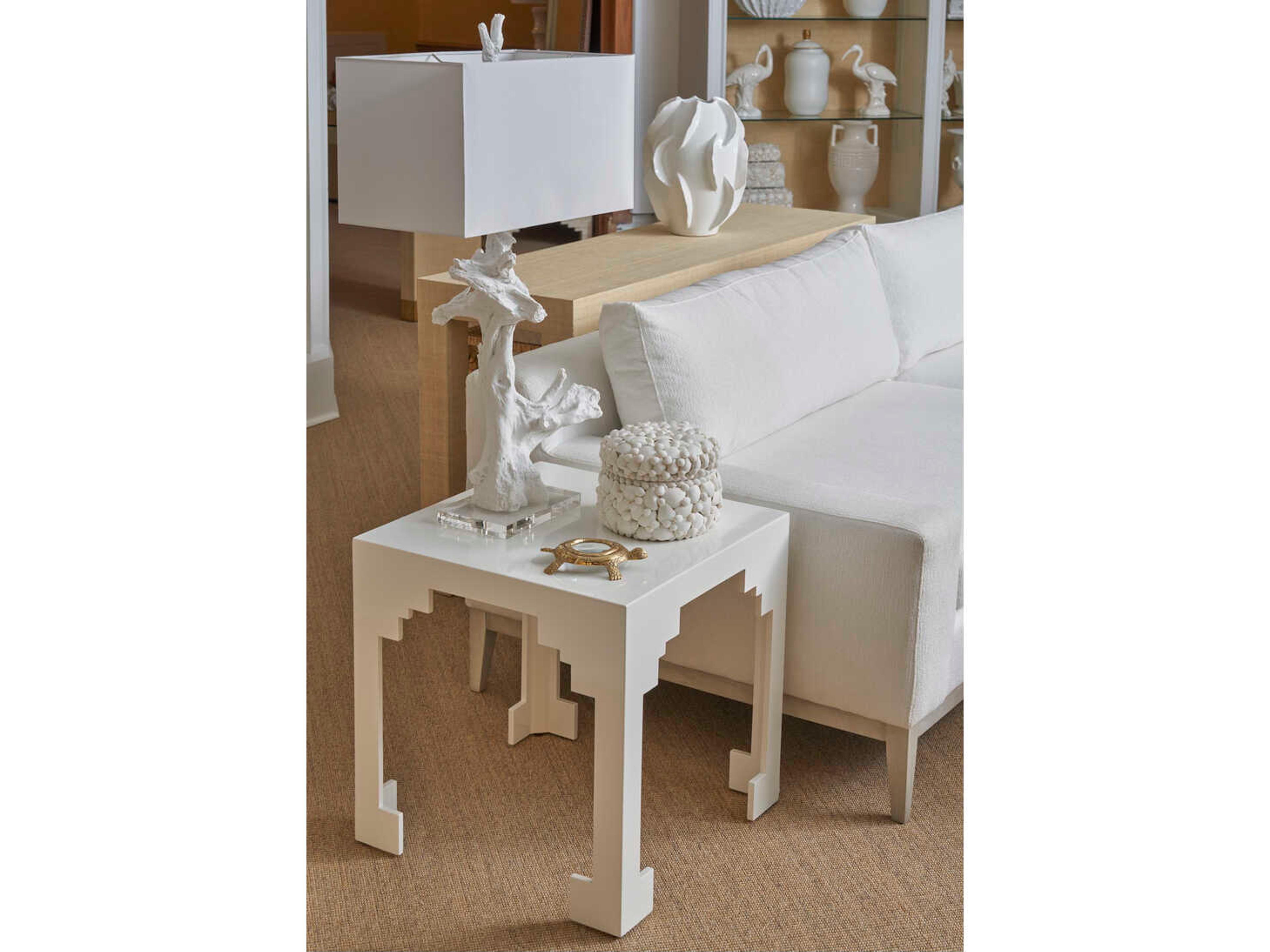 Chelsea House White Gold Leaf Round Shell Box